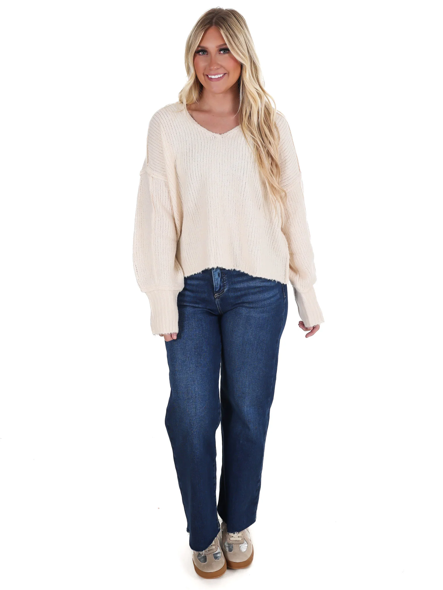 Off the Seam Oversized Sweater - Image 6