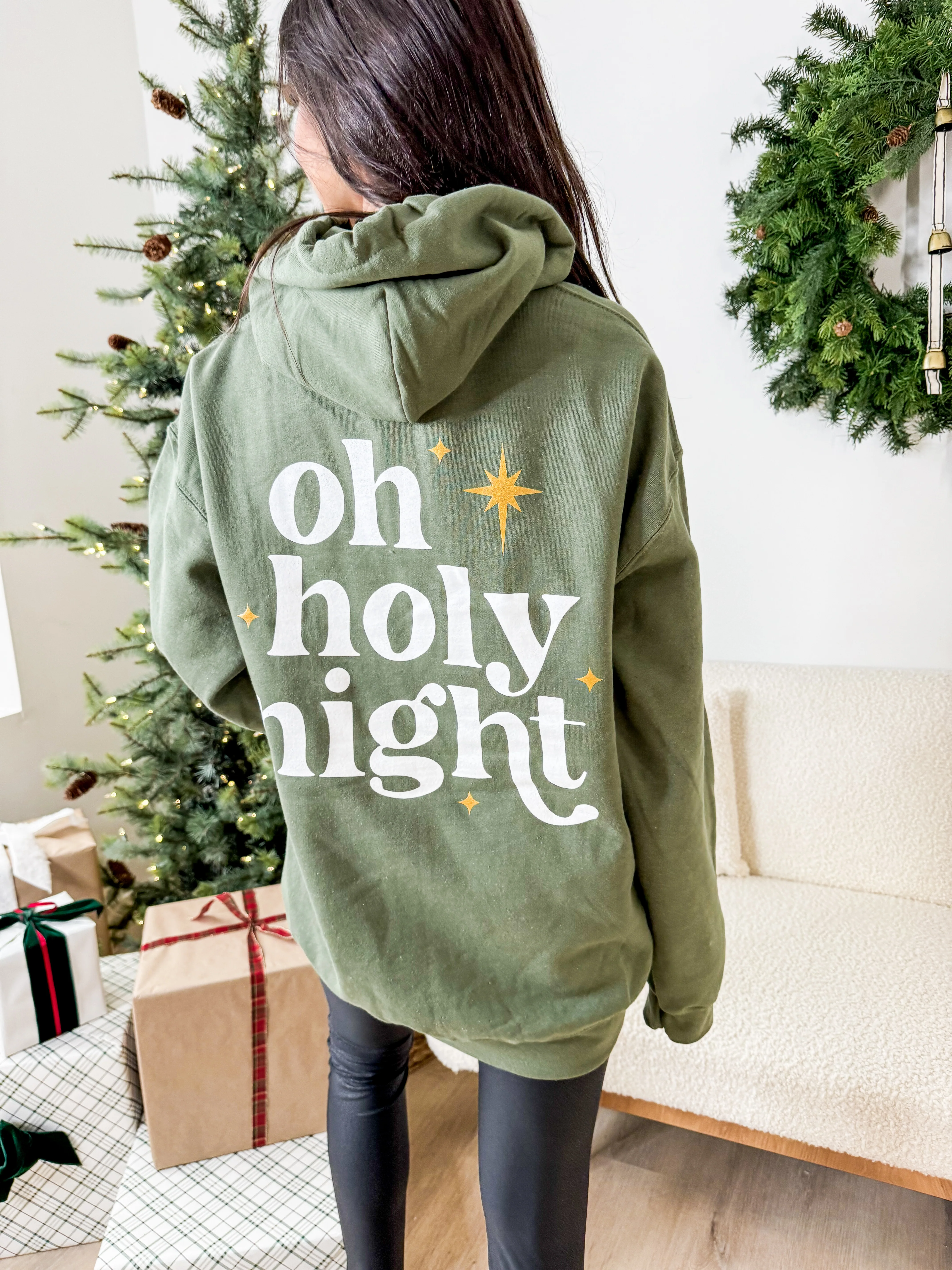 Oh Holy Night Graphic Hoodie - Image 2