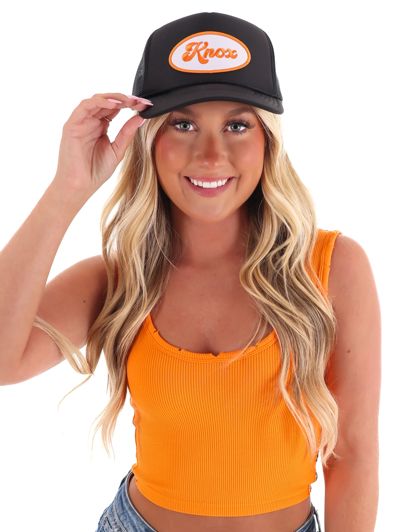 Old School Embroidered Knox Trucker Hat - Image 2