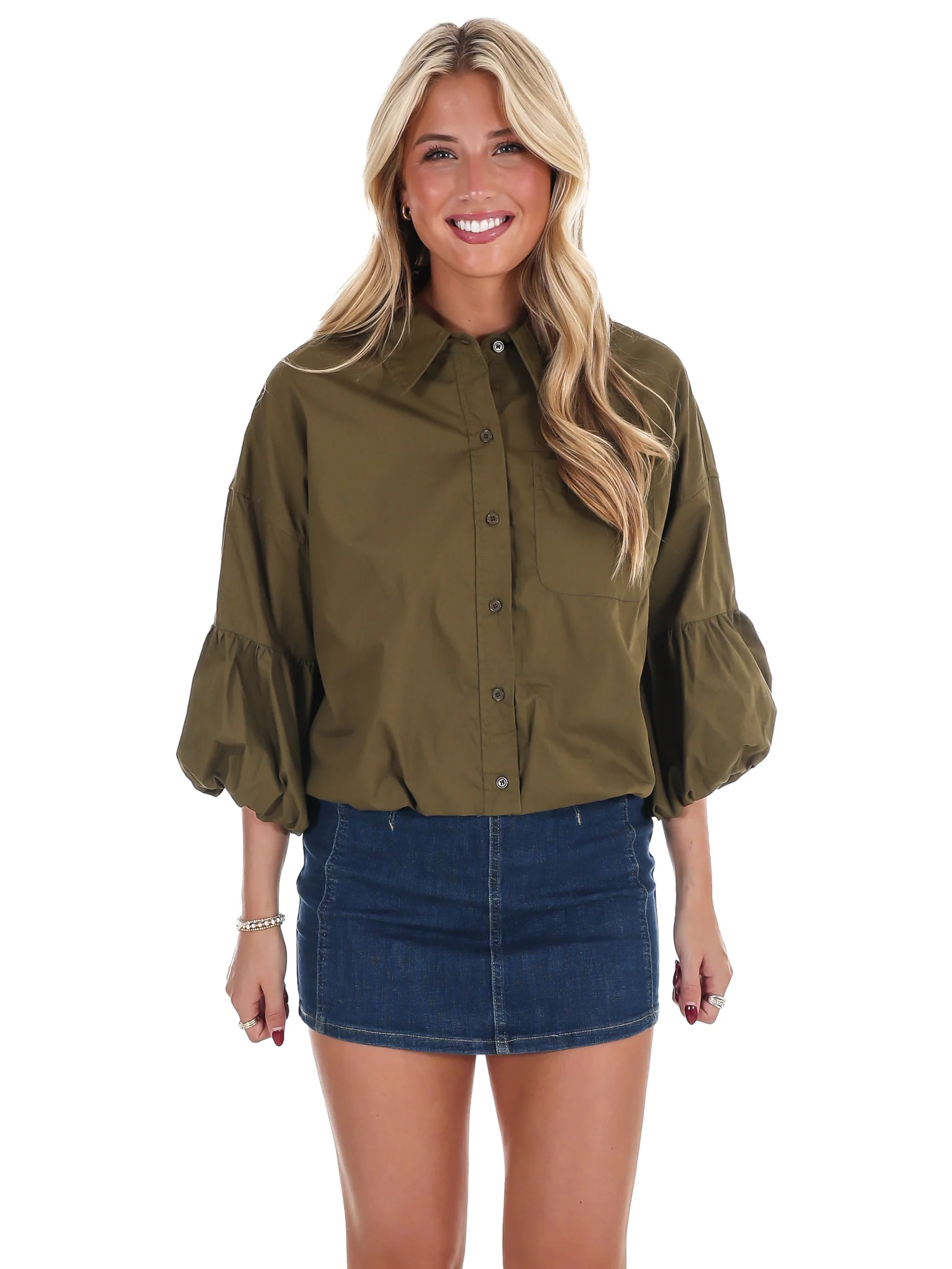 On Call Bubble Sleeve Top - Image 20