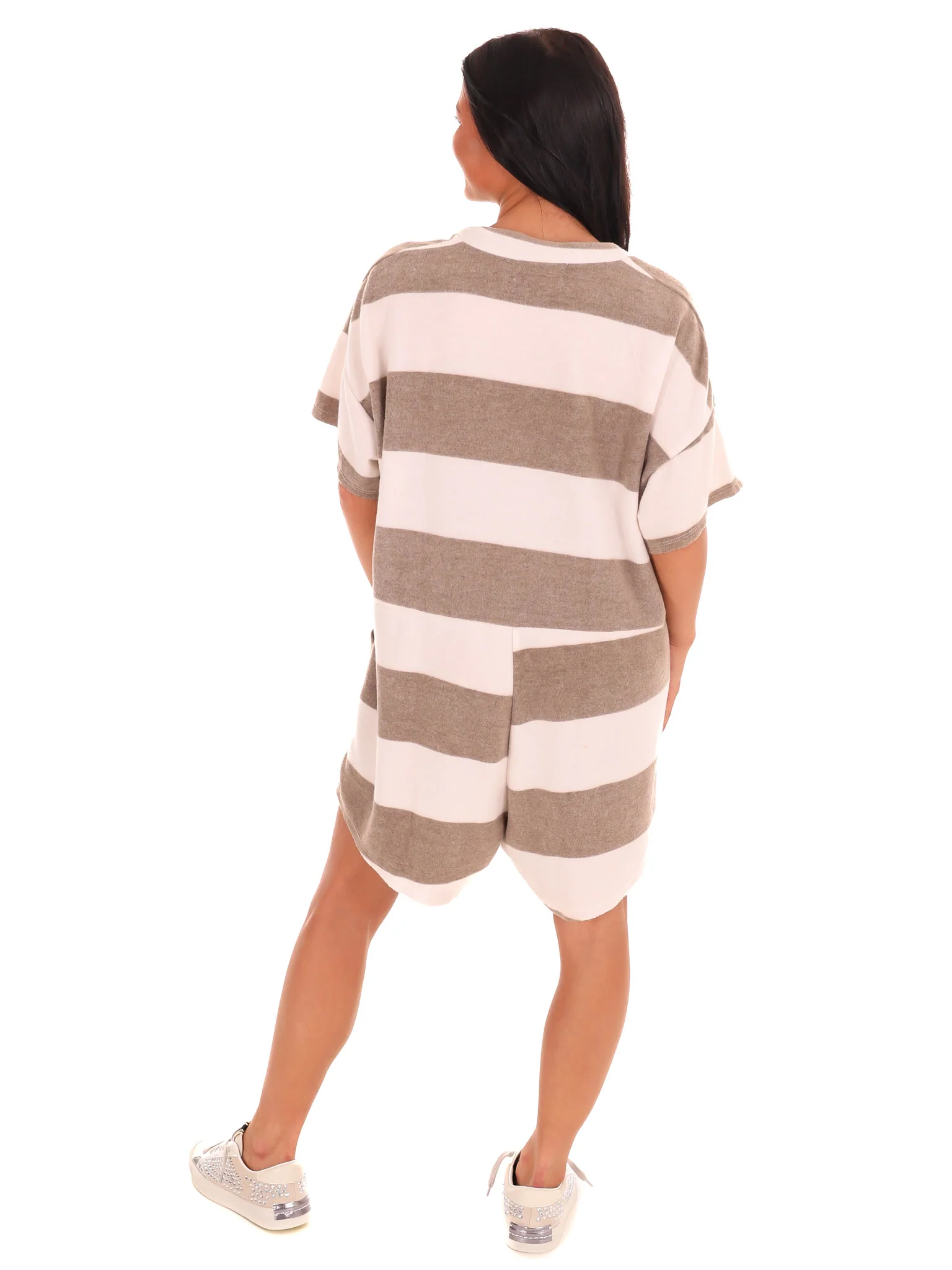 On My Mind Oversized Stripe Romper - Image 12