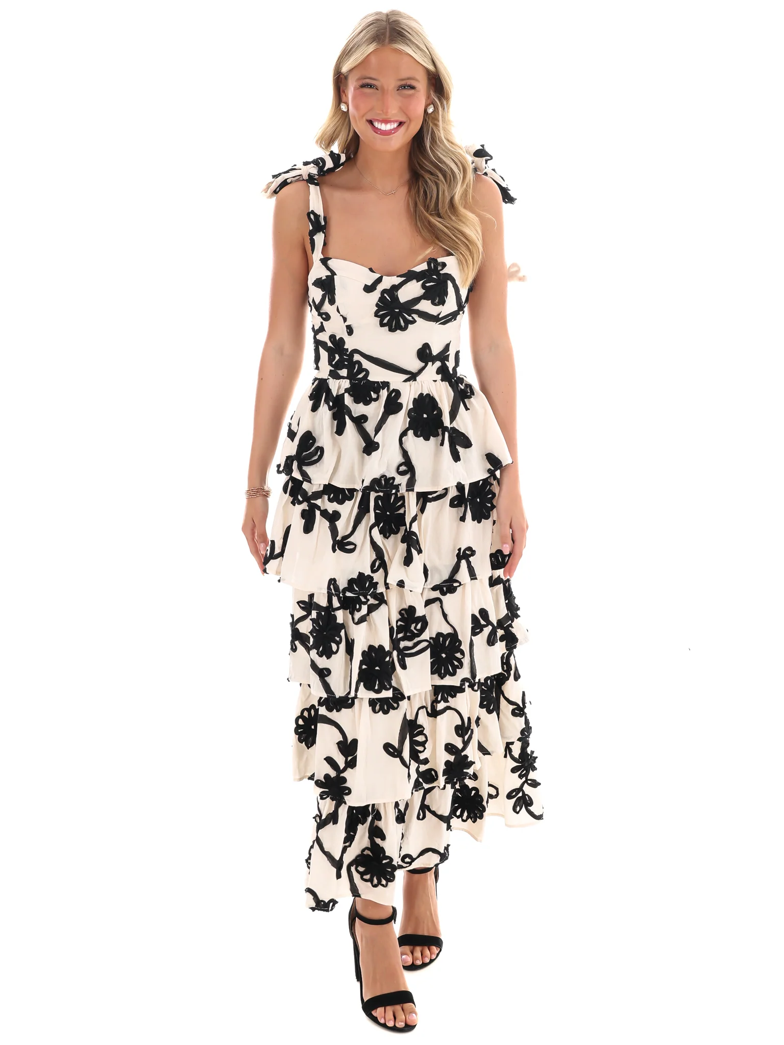 On My Own Floral Midi Dress - Image 5