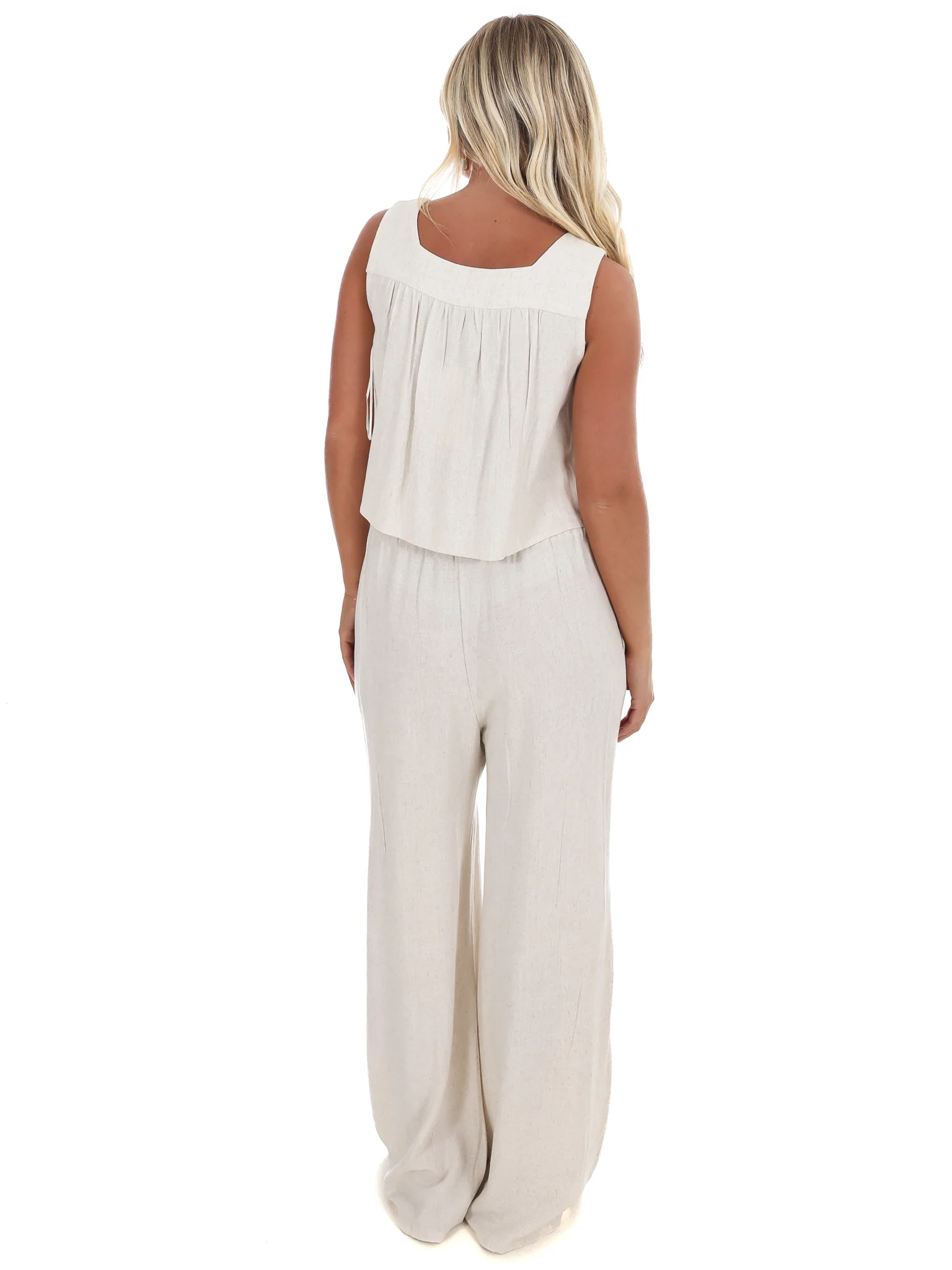 On My Schedule Linen Tank Top - Image 7