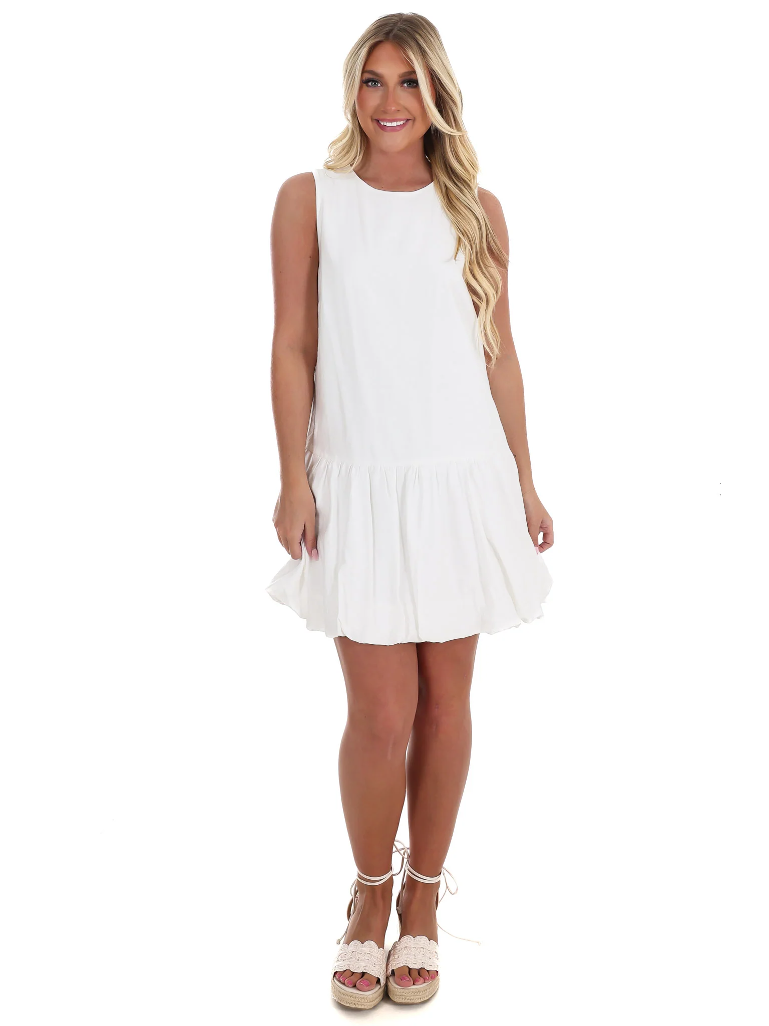 On the Horizon Bubble Hem Dress - Image 4