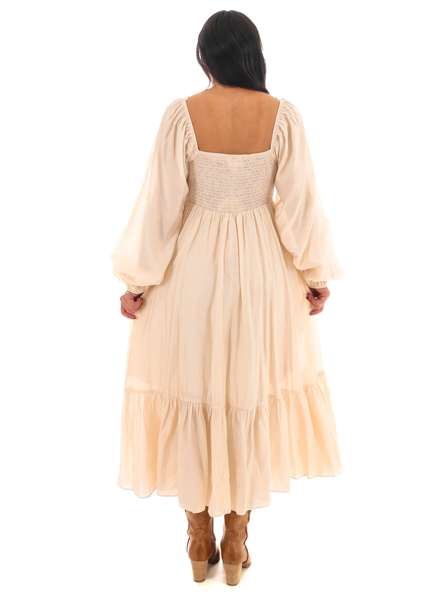Once in My Life Babydoll Midi Dress - Image 6
