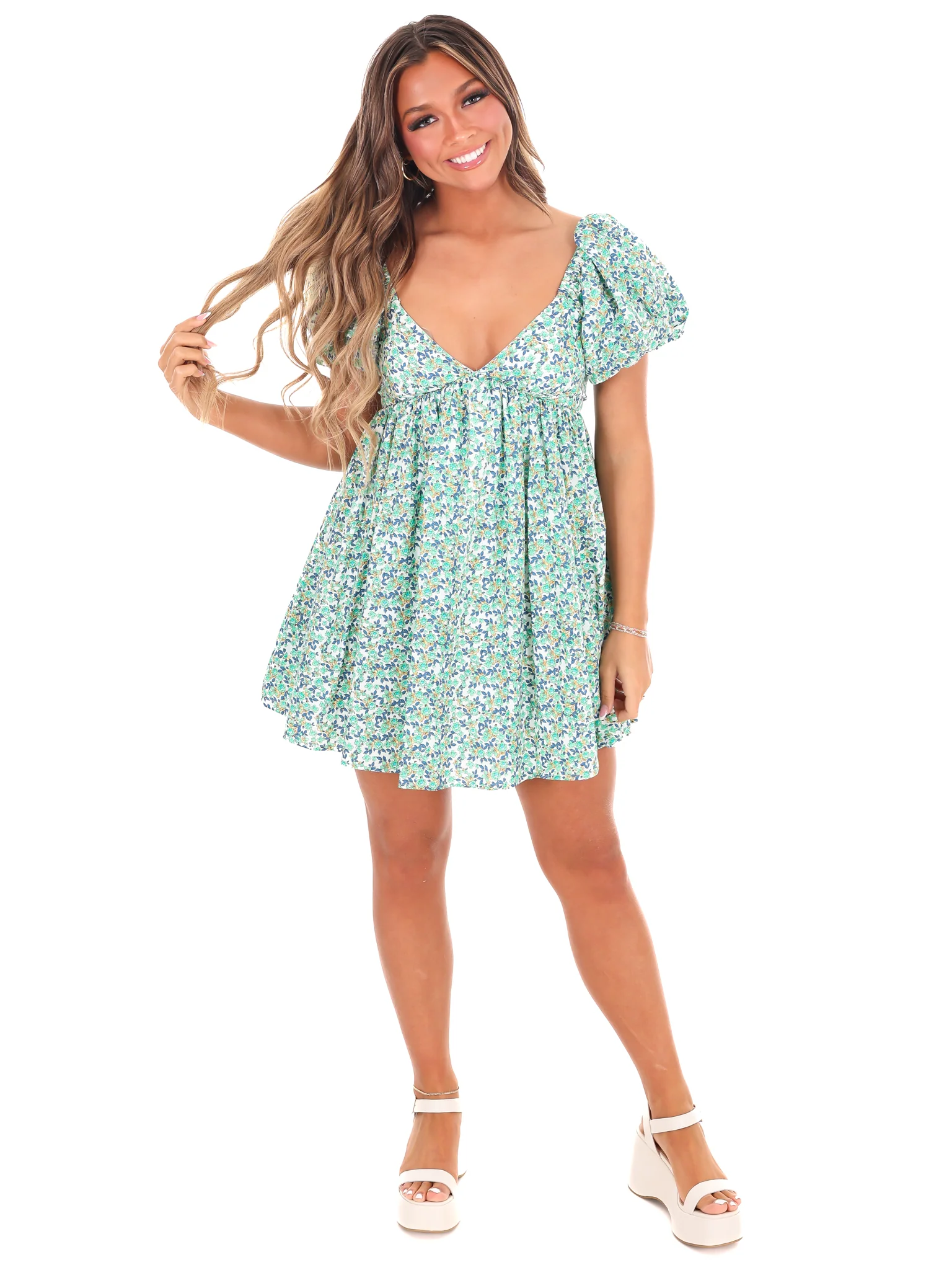 One Thing Right Floral Dress - Image 10