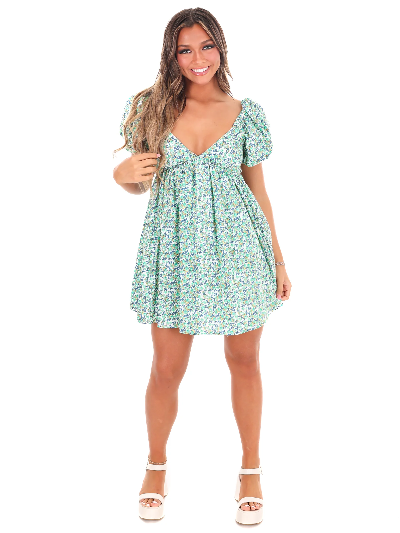 One Thing Right Floral Dress - Image 12