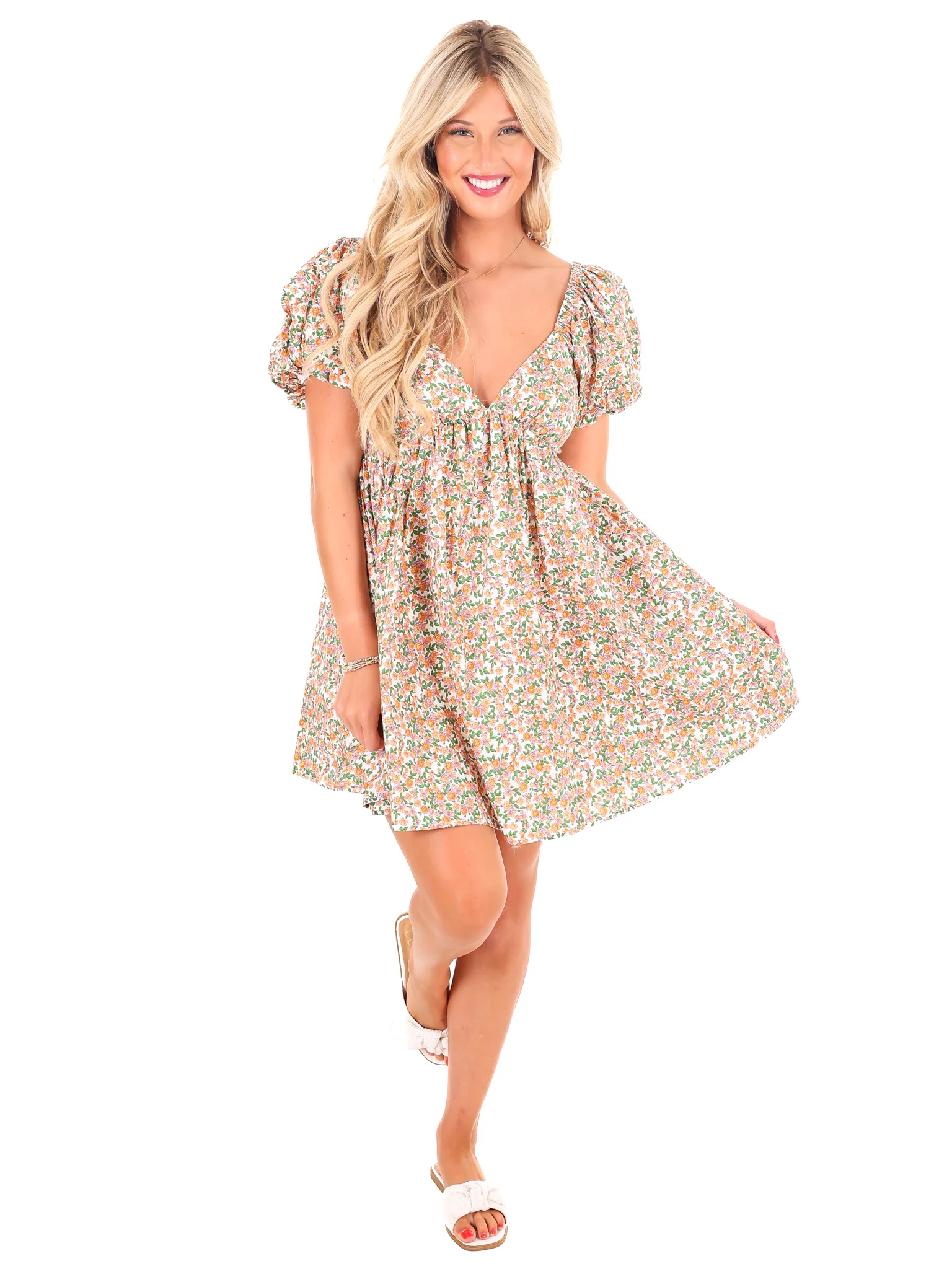 One Thing Right Floral Dress - Image 6