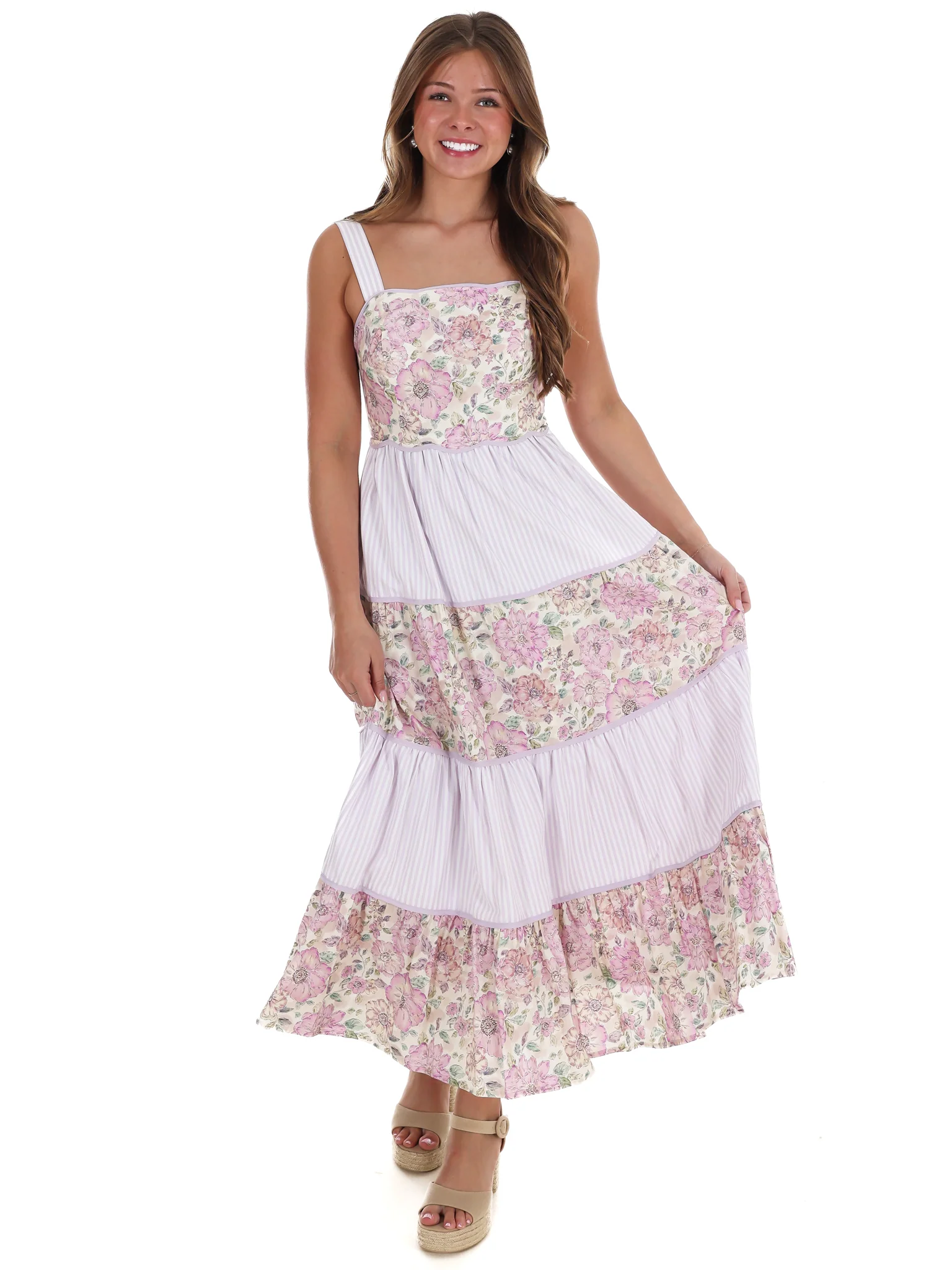 Open Field Floral Midi Dress - Image 7