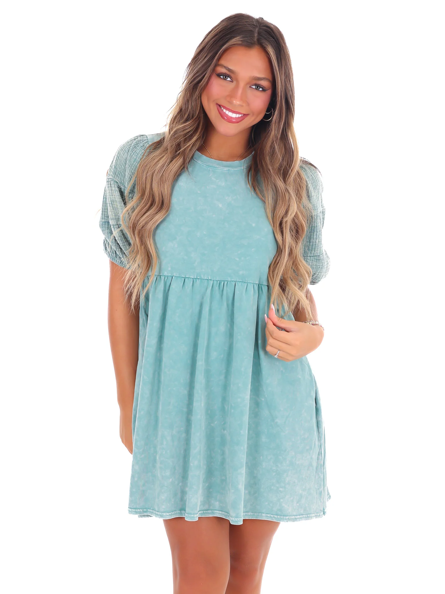 Out of Reach Gauze Mini Dress - Image 24