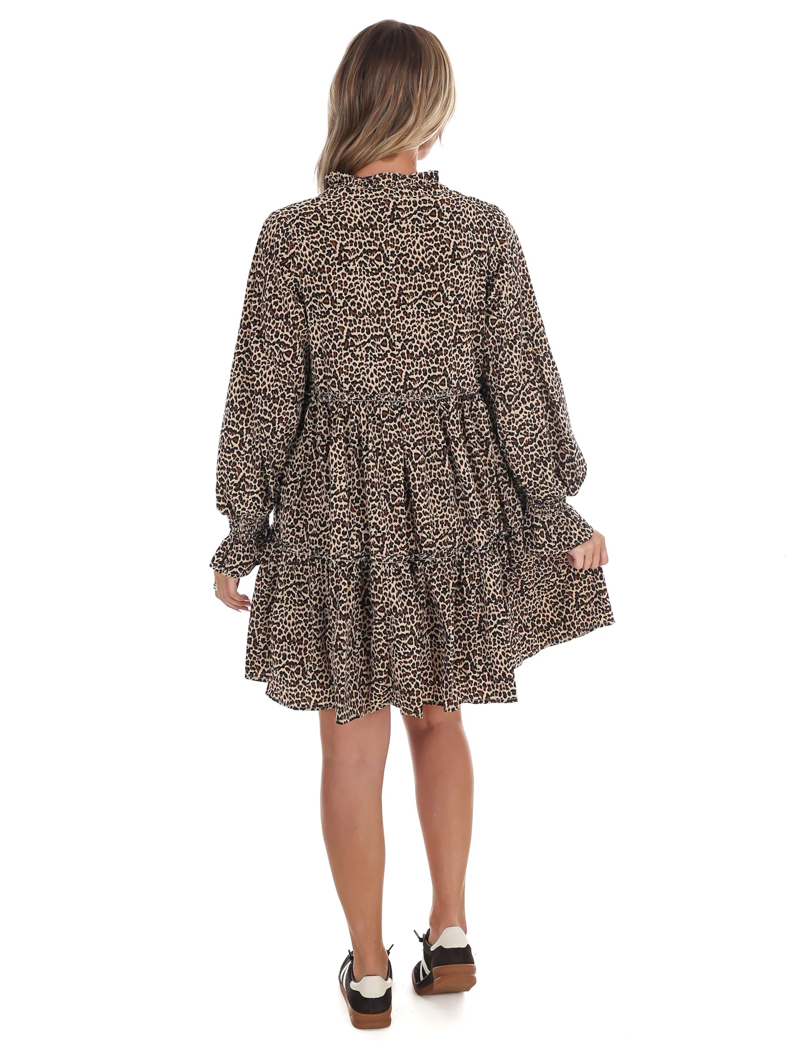 Out of the Woods Leopard Mini Dress - Image 7