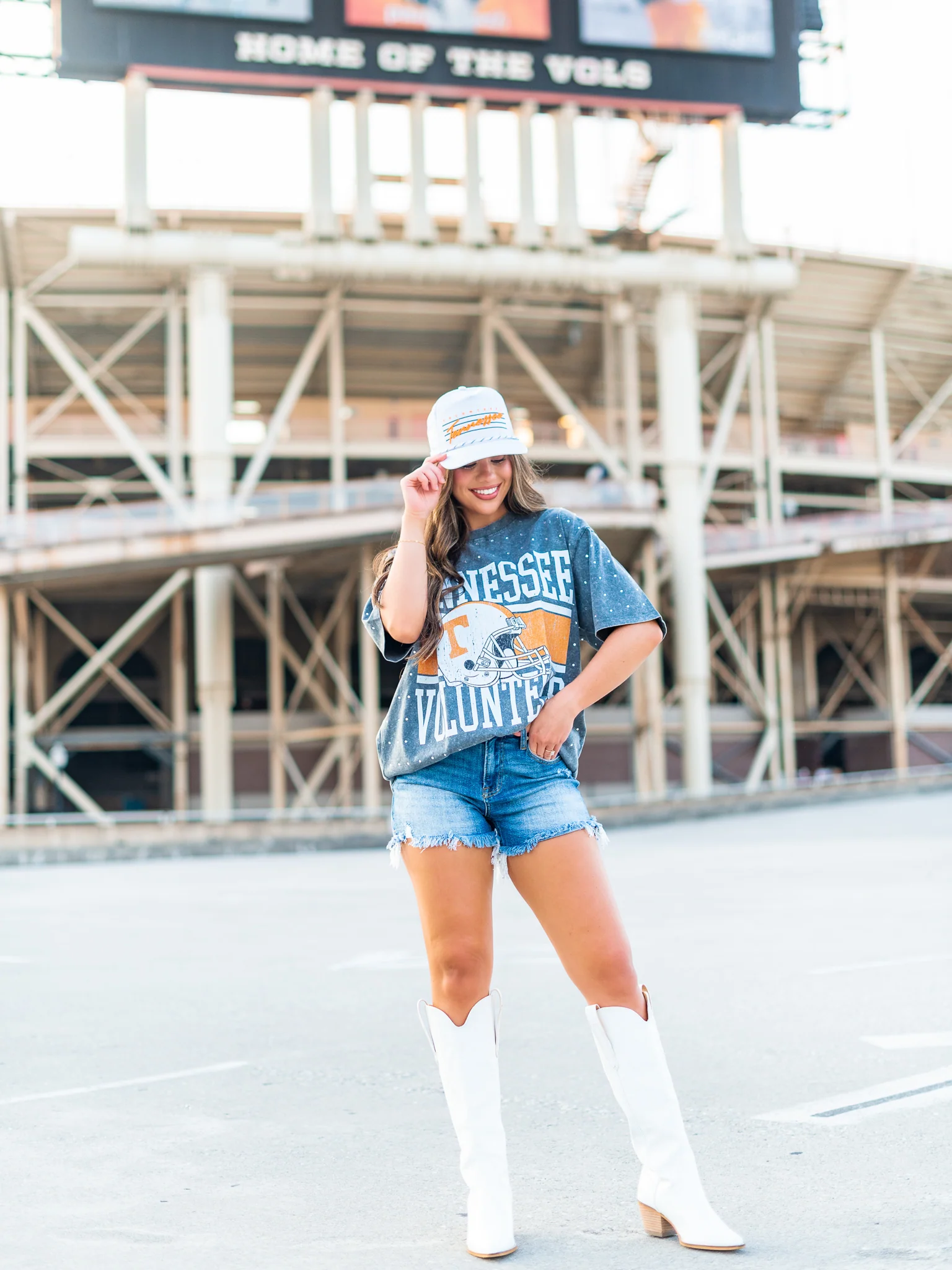 University of Tennessee Helmet All-Over Mini Rhinestone Tee - Image 11