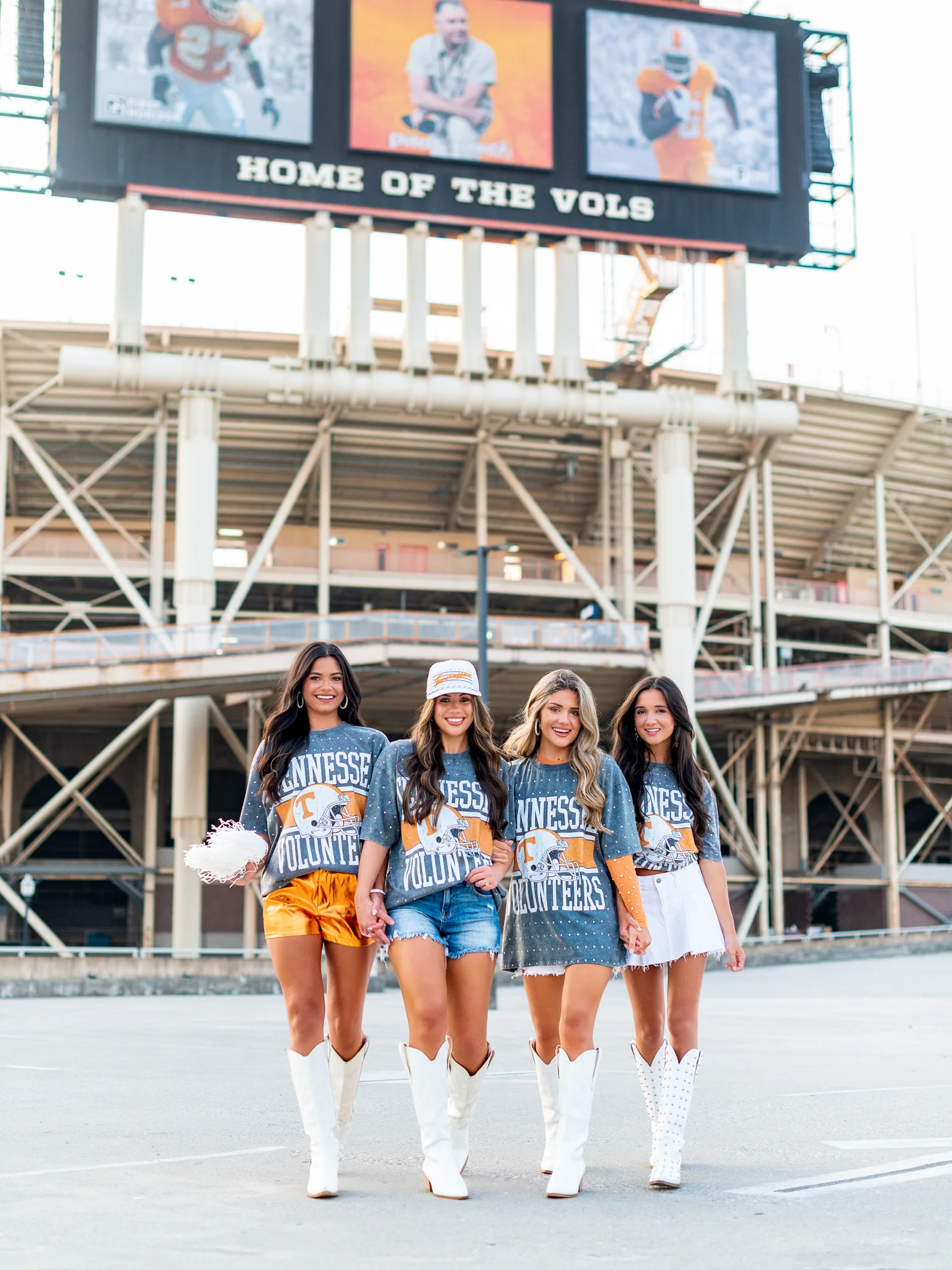 University of Tennessee Helmet All-Over Mini Rhinestone Tee - Image 4