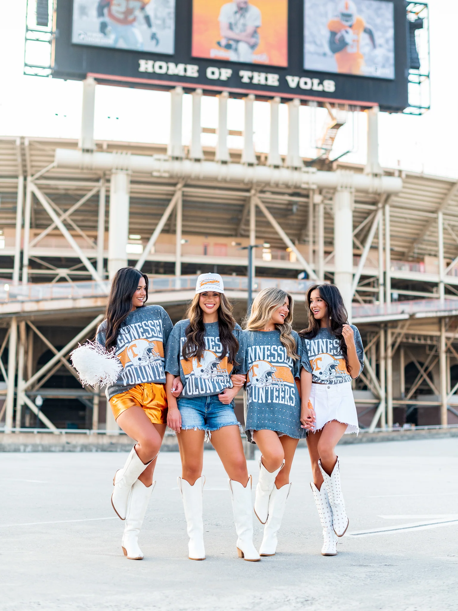 University of Tennessee Helmet All-Over Mini Rhinestone Tee - Image 5