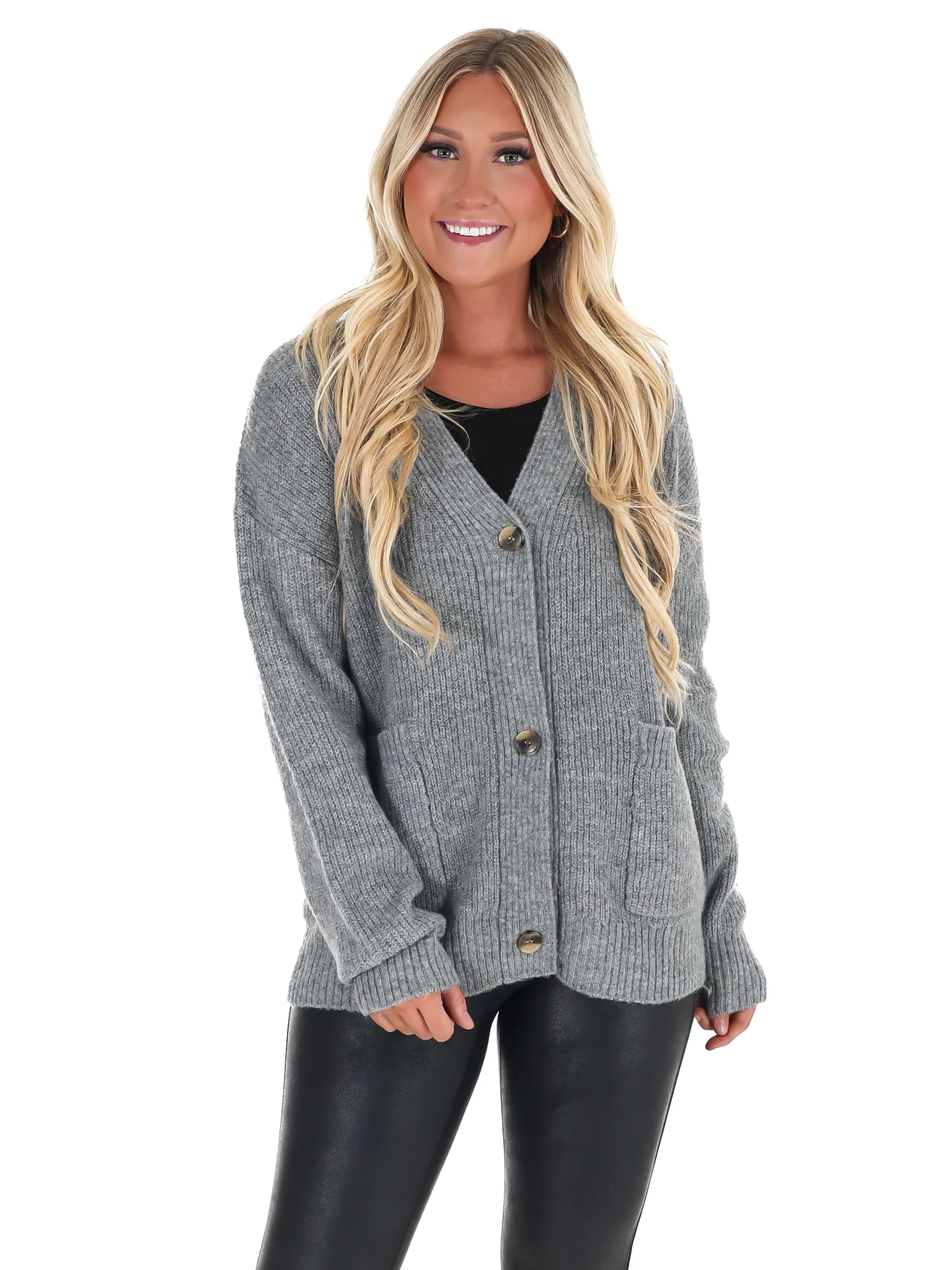 Oversized Button Up Cozy Cardigan Doorbuster - Image 13