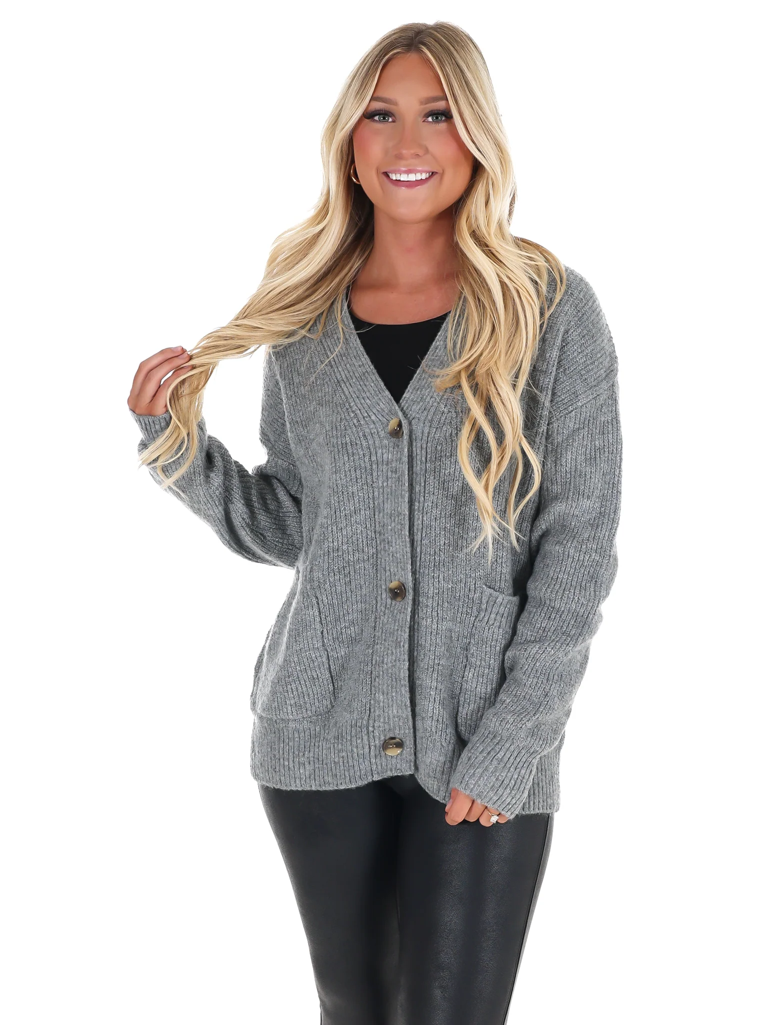 Oversized Button Up Cozy Cardigan Doorbuster - Image 17
