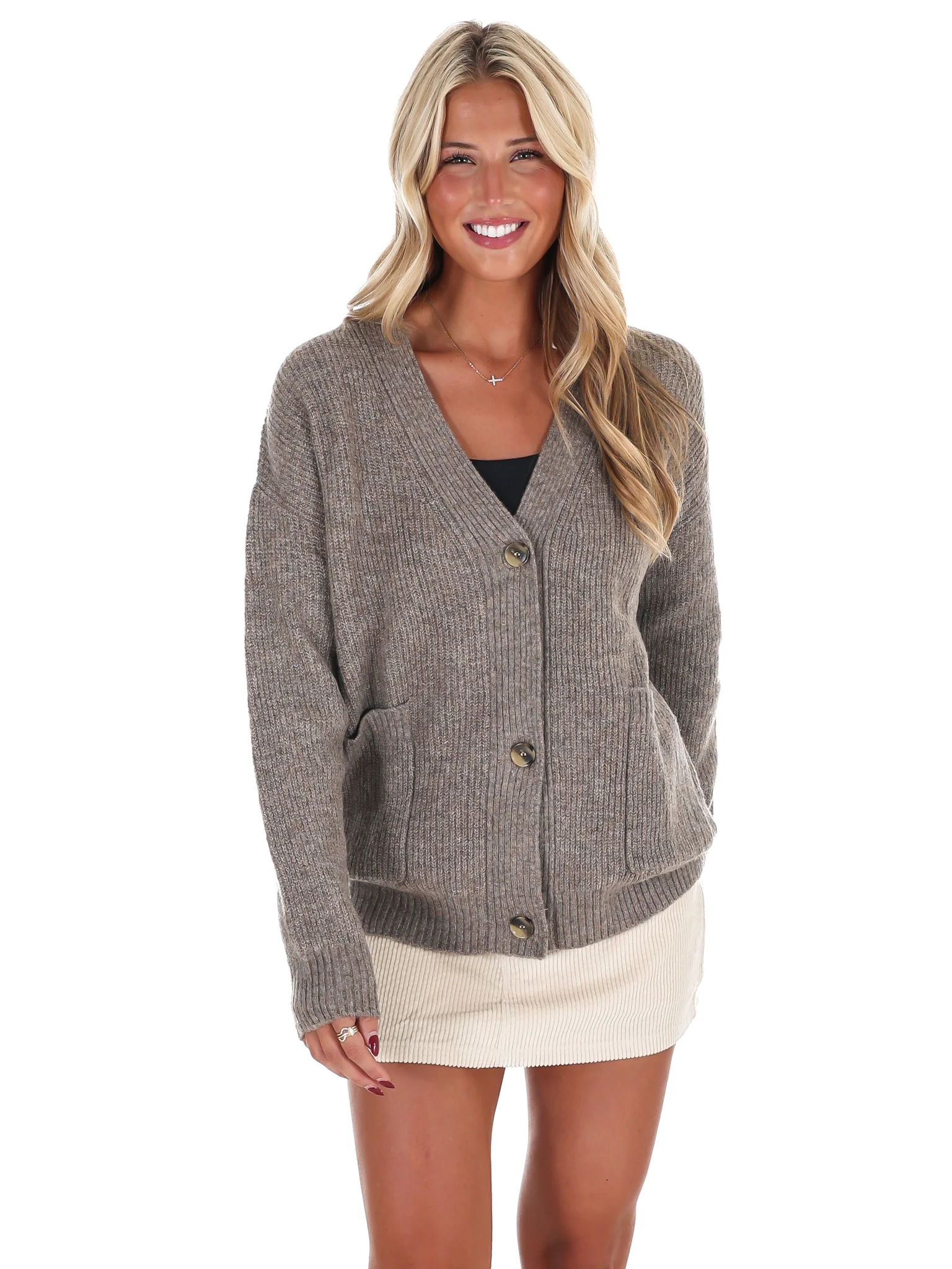 Oversized Button Up Cozy Cardigan Doorbuster - Image 32