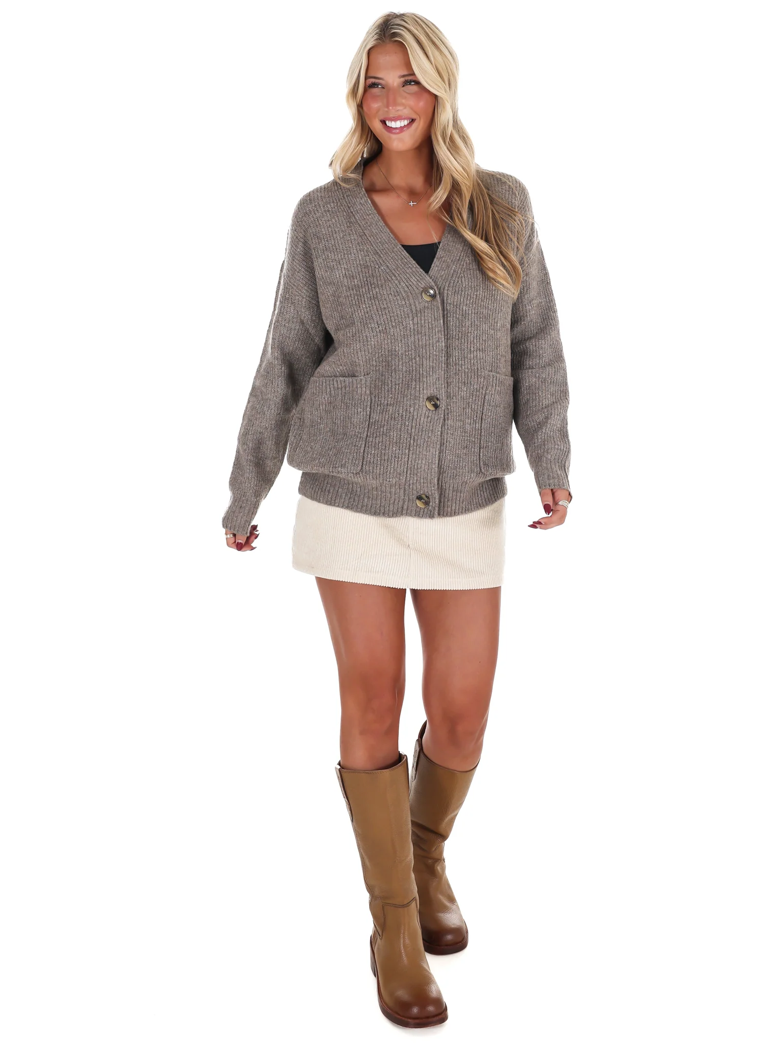 Oversized Button Up Cozy Cardigan Doorbuster - Image 33