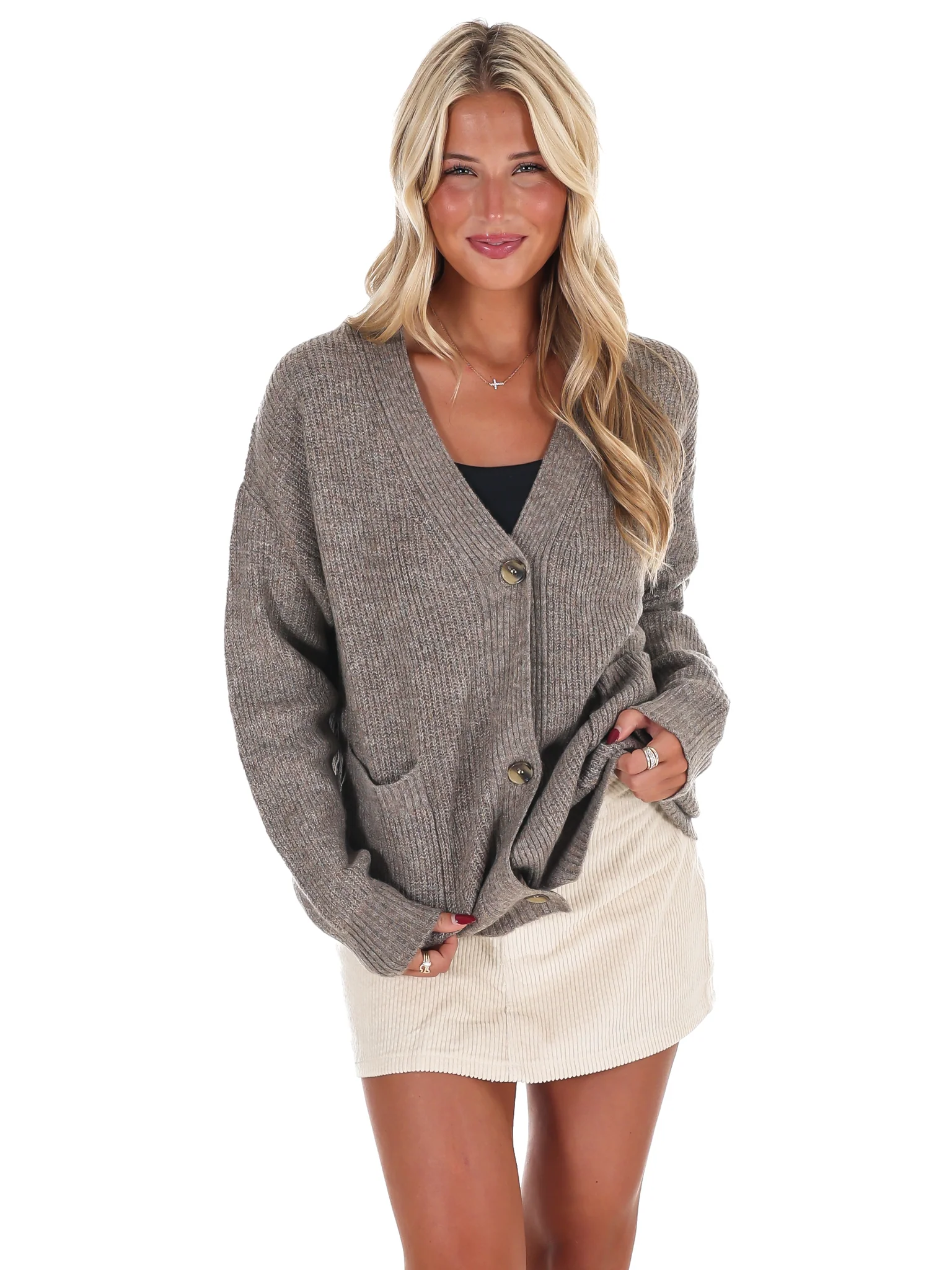 Oversized Button Up Cozy Cardigan Doorbuster - Image 36