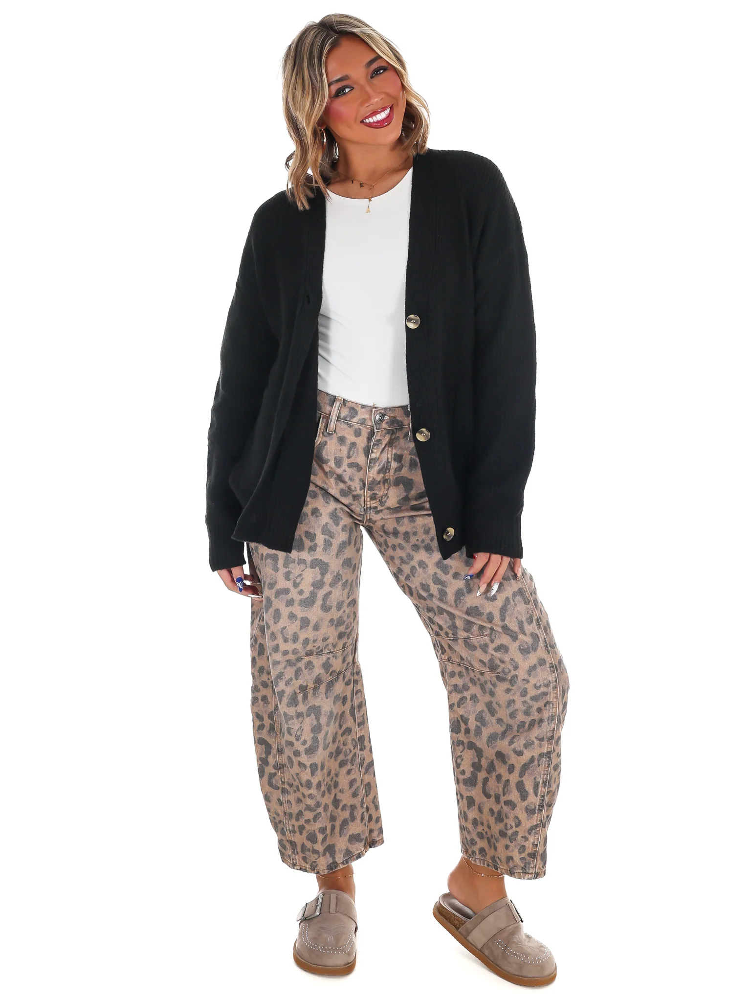 Oversized Button Up Cozy Cardigan Doorbuster - Image 6