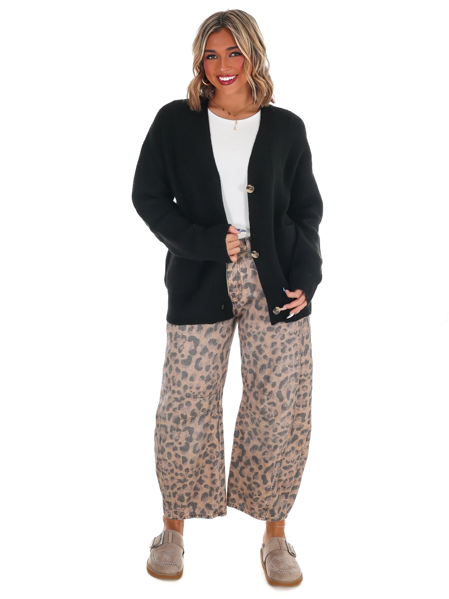 Oversized Button Up Cozy Cardigan Doorbuster - Image 8