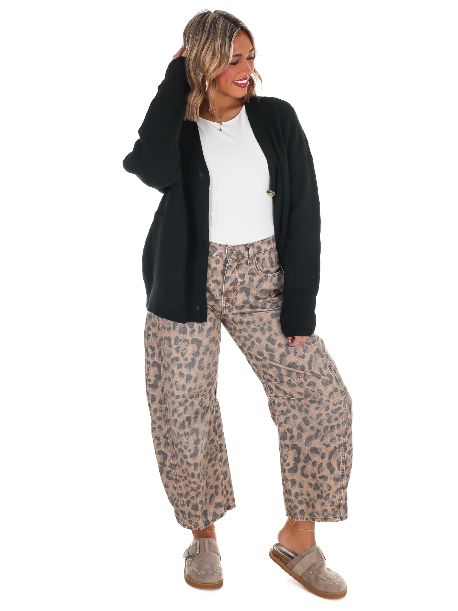 Oversized Button Up Cozy Cardigan Doorbuster - Image 9