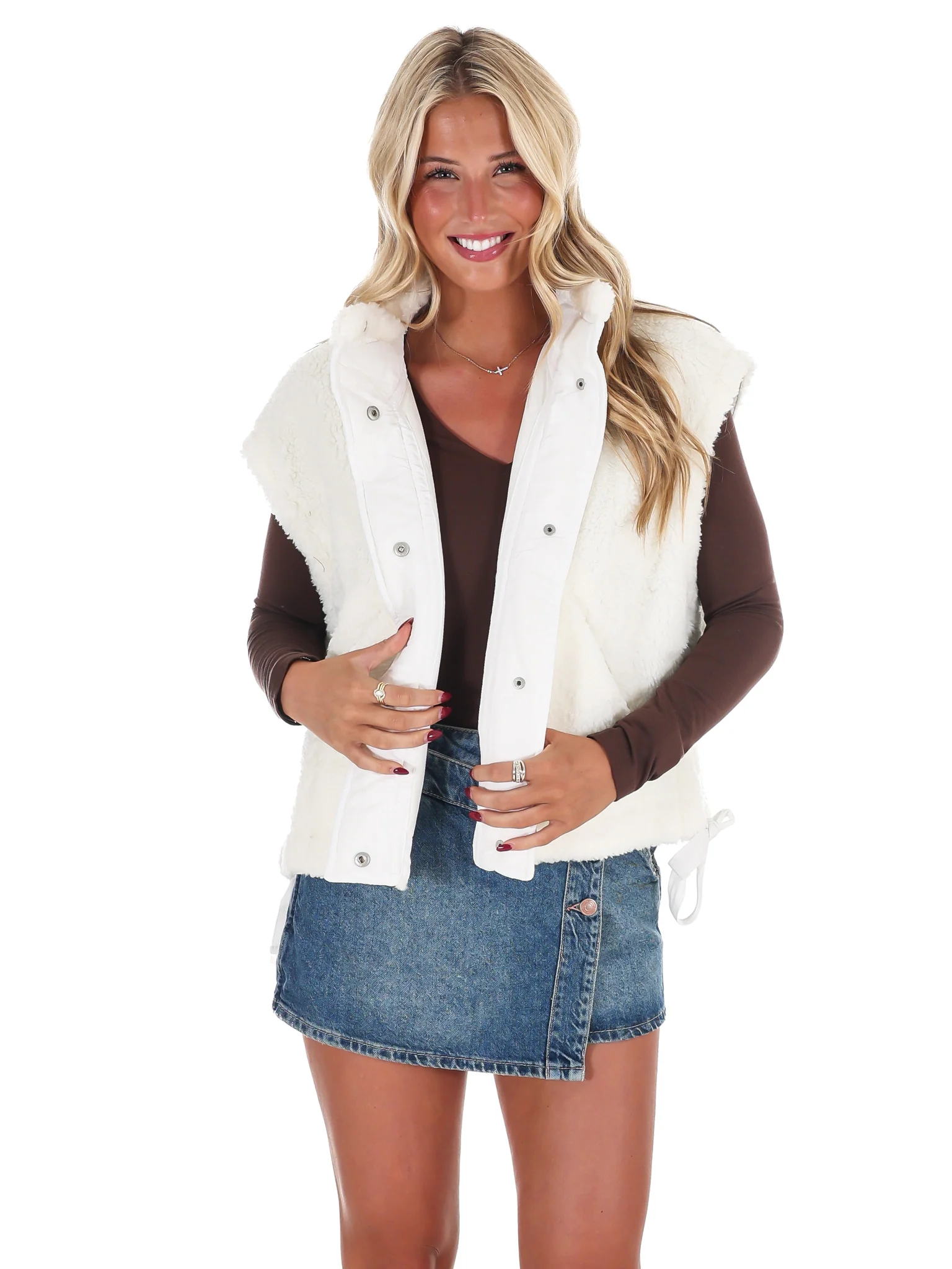 Oversized Fleece Vest Doorbuster - Image 3