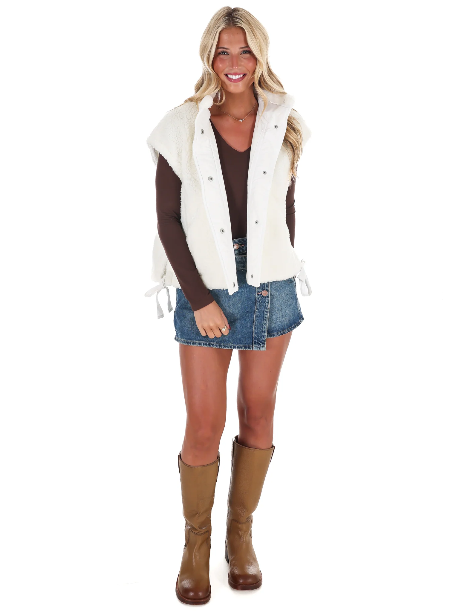 Oversized Fleece Vest Doorbuster - Image 4