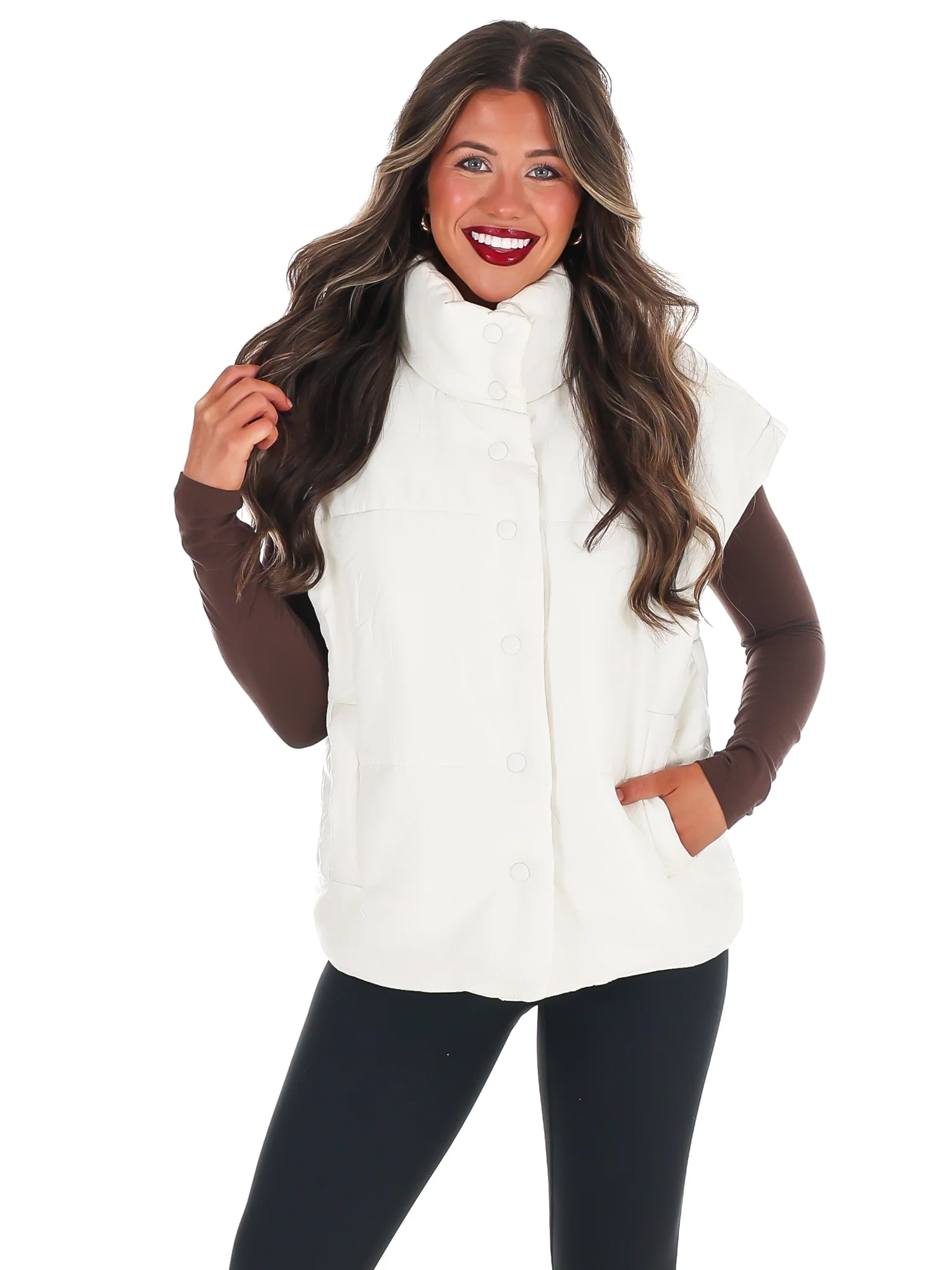 Oversized Puffer Vest Doorbuster - Image 18