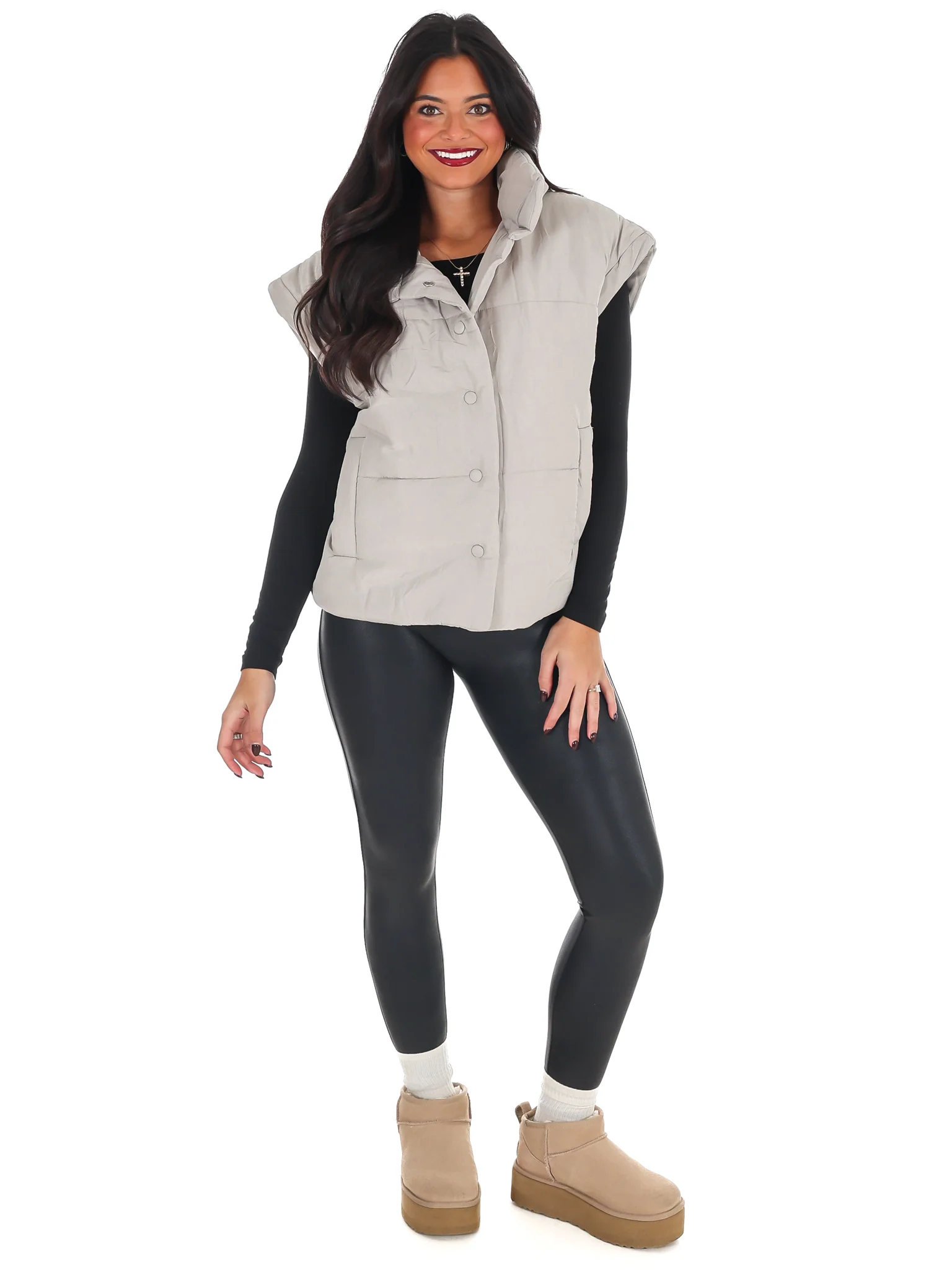Oversized Puffer Vest Doorbuster - Image 22