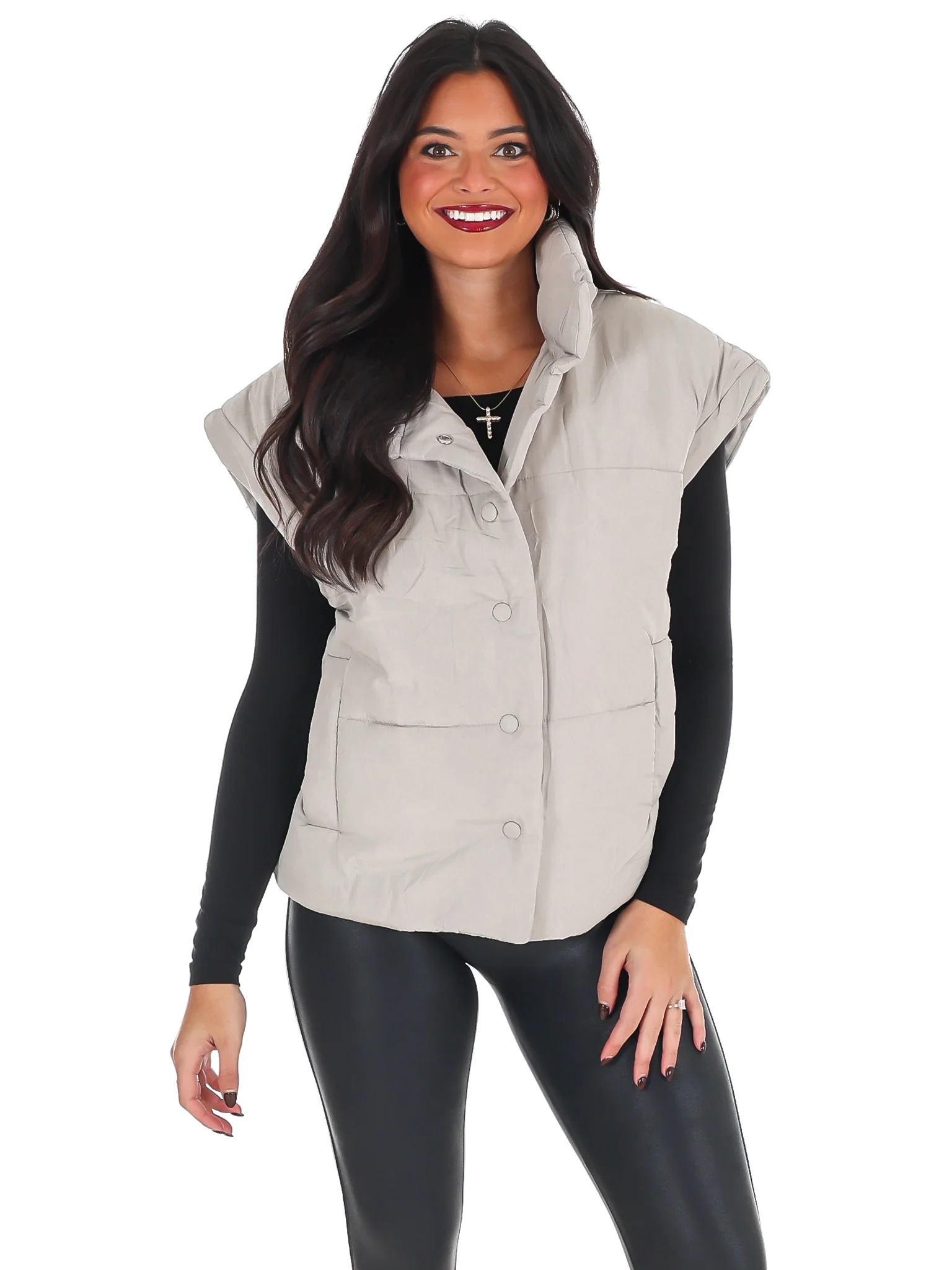 Oversized Puffer Vest Doorbuster - Image 23