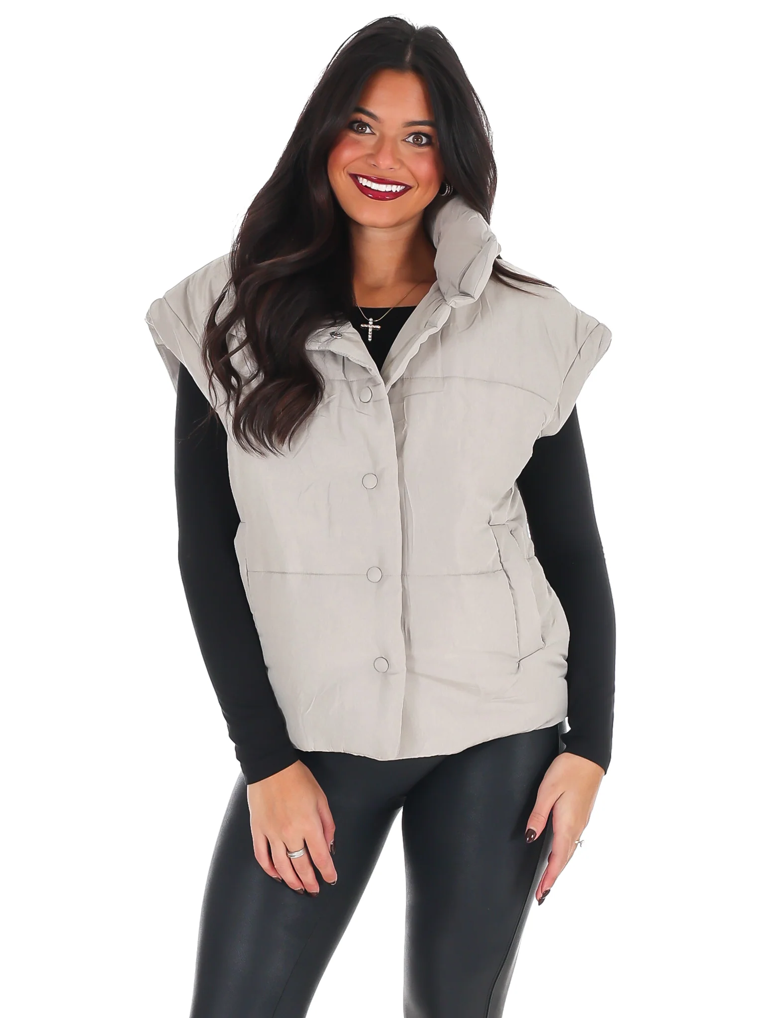 Oversized Puffer Vest Doorbuster - Image 25