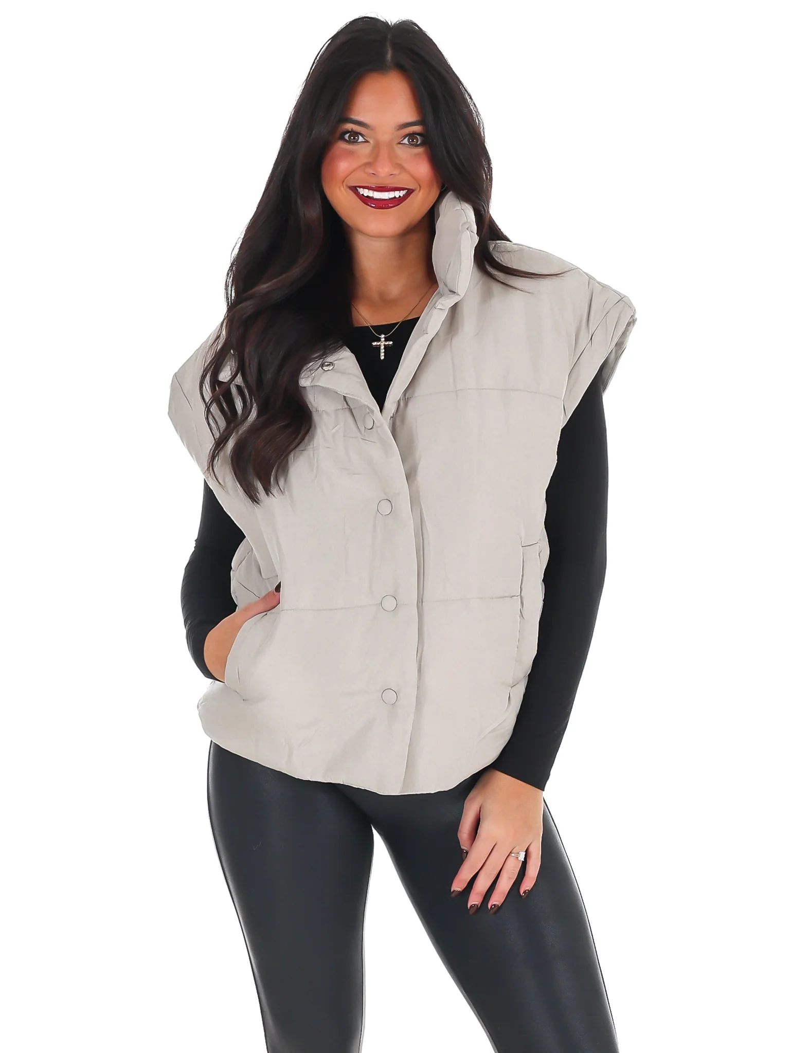 Oversized Puffer Vest Doorbuster - Image 27