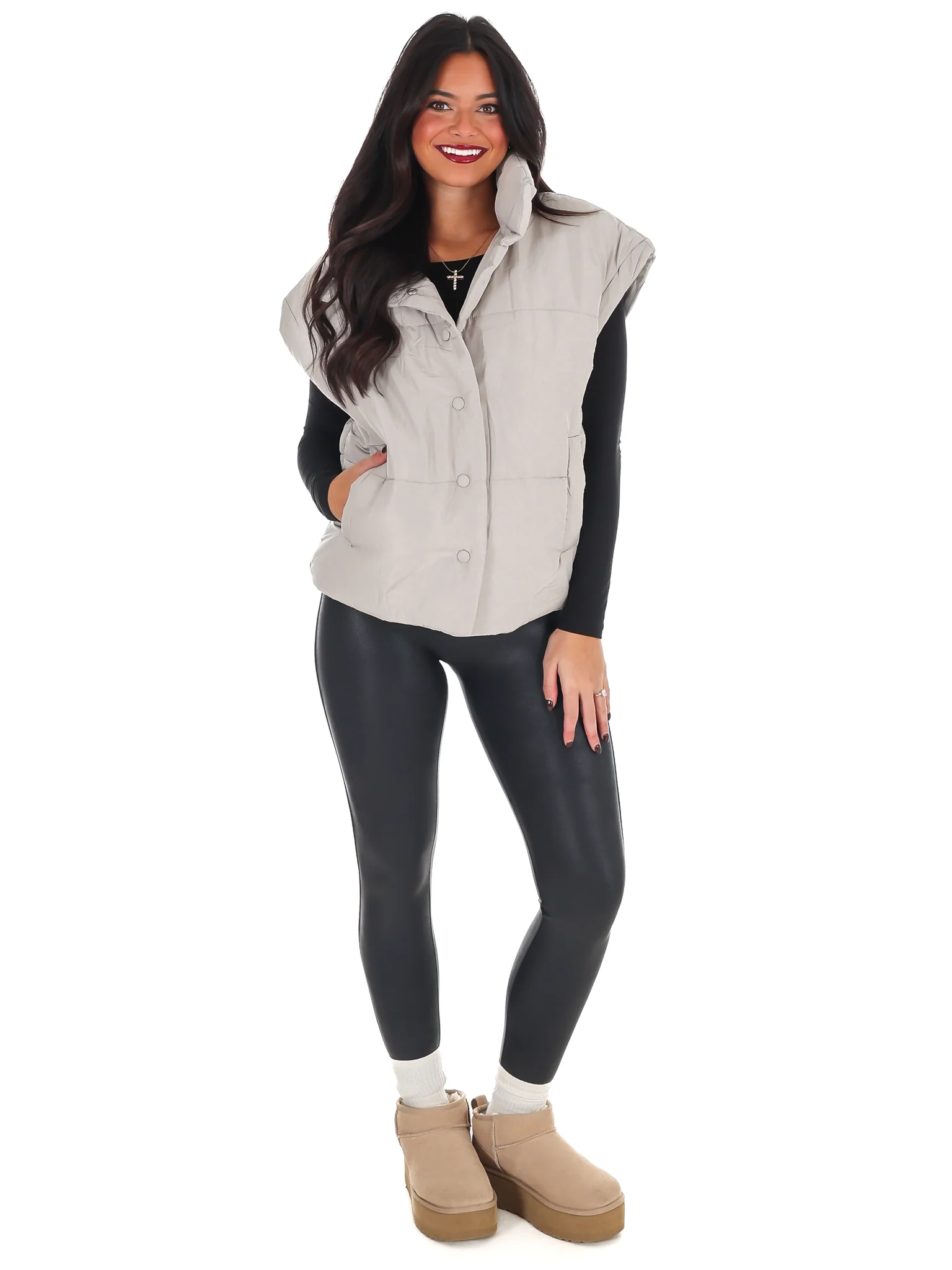 Oversized Puffer Vest Doorbuster - Image 28
