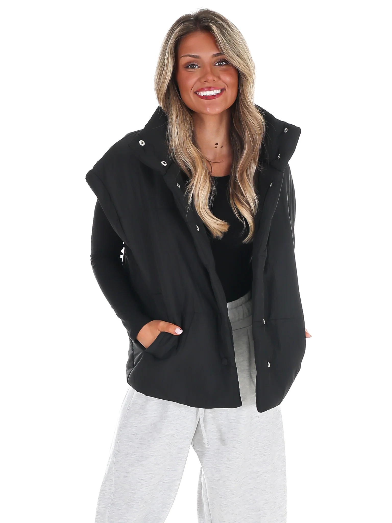 Oversized Puffer Vest Doorbuster - Image 35