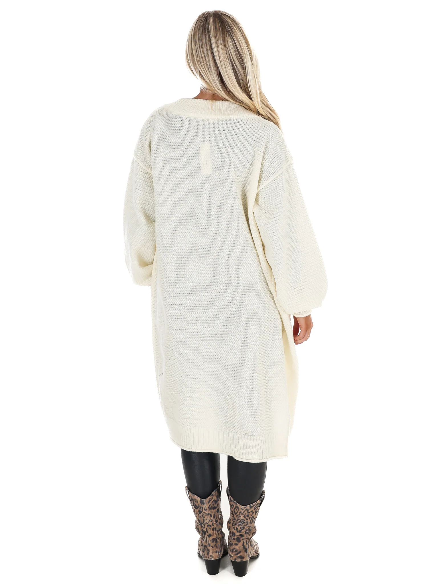 Oversized Textured Long Cardigan Doorbuster - Image 19
