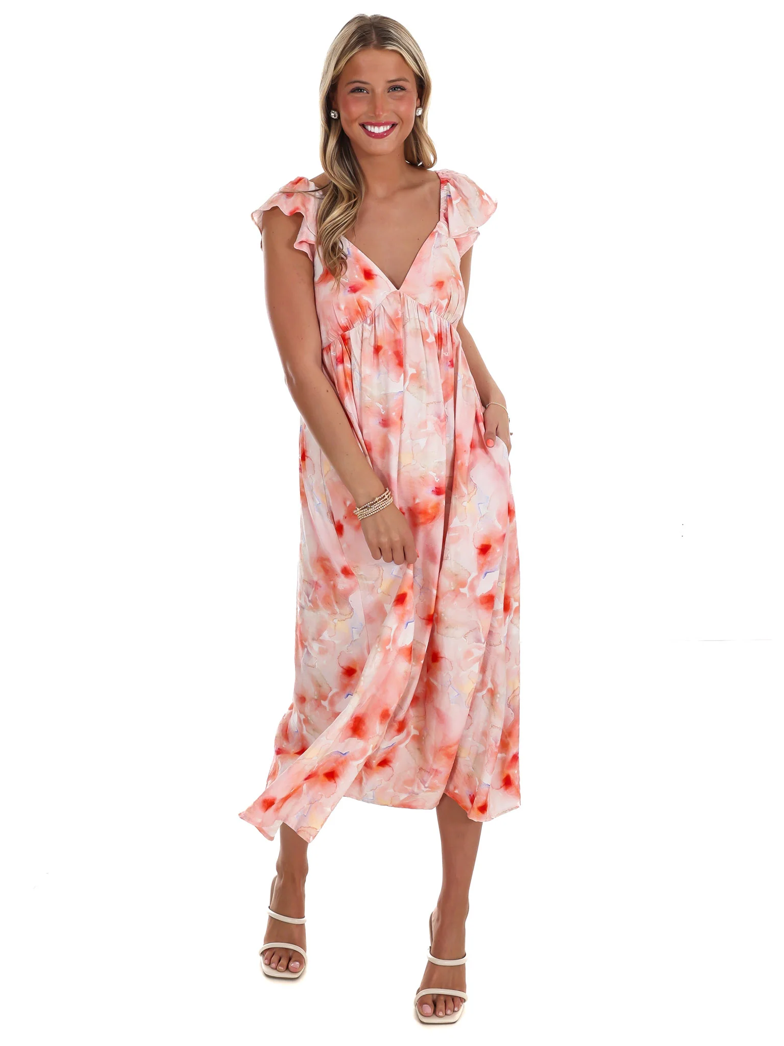 Palm Shores Floral Midi Dress - Image 2