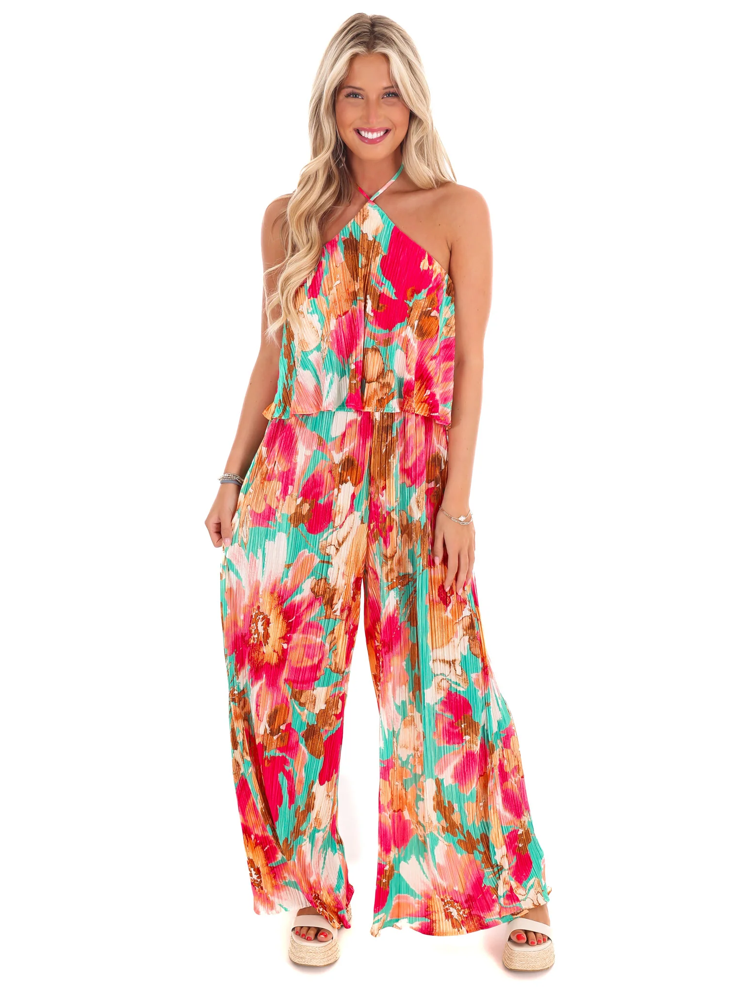 Paradise Found Floral Jumpsuit - Image 3