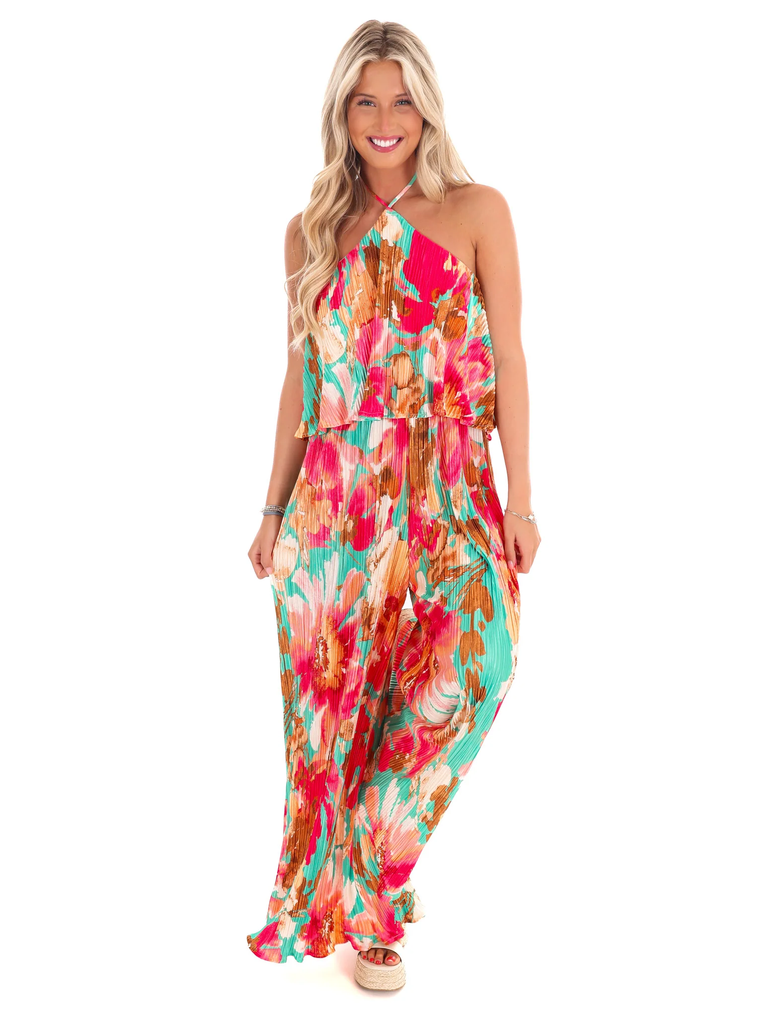 Paradise Found Floral Jumpsuit - Image 4