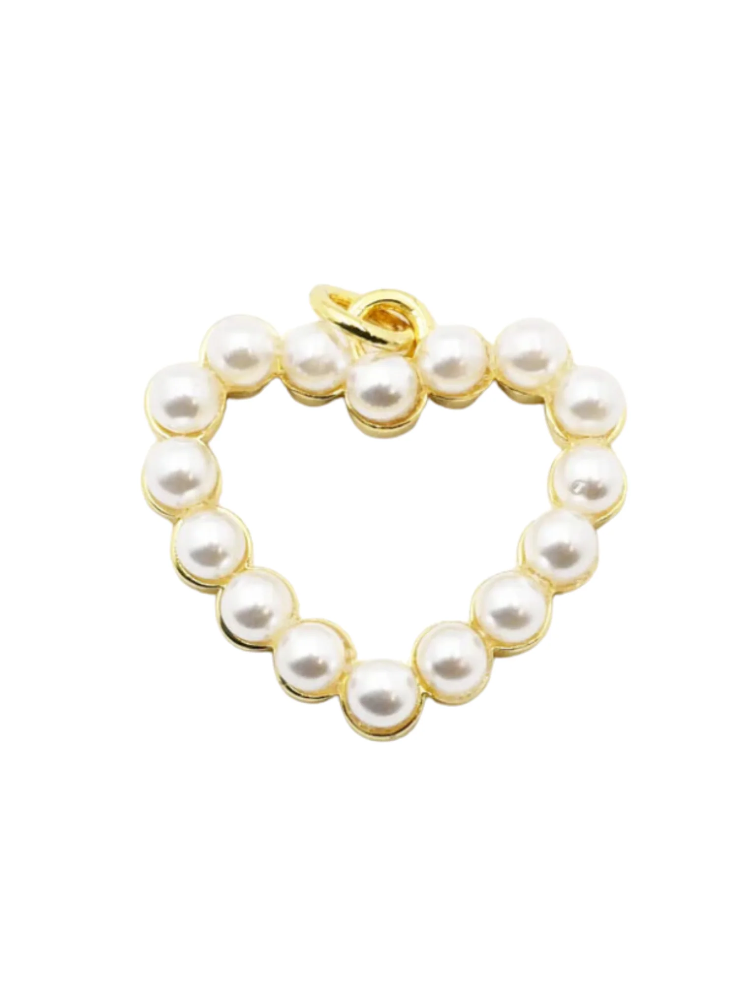 Pearl Heart Charm