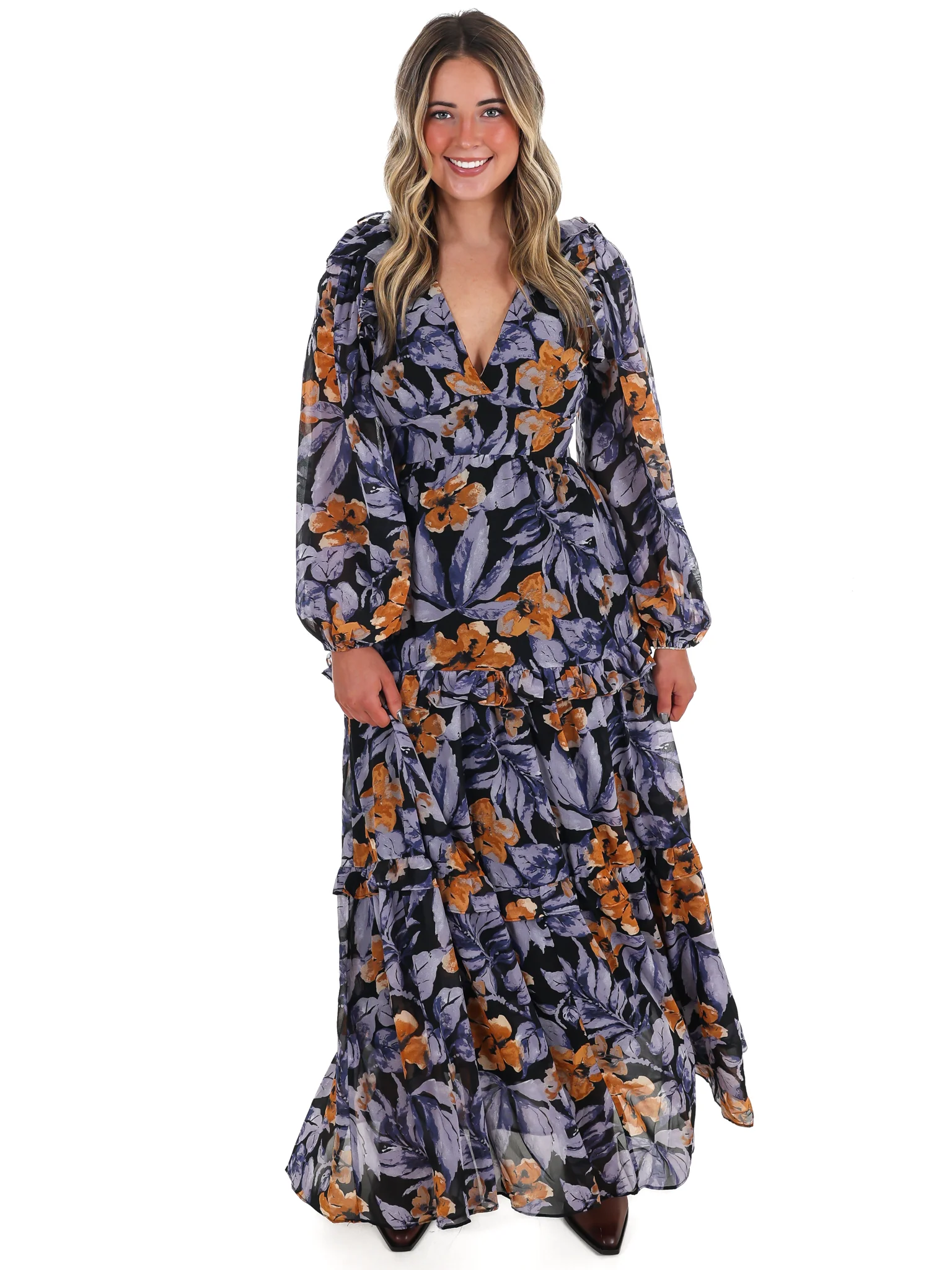 Petal Path Floral Maxi Dress - Image 4