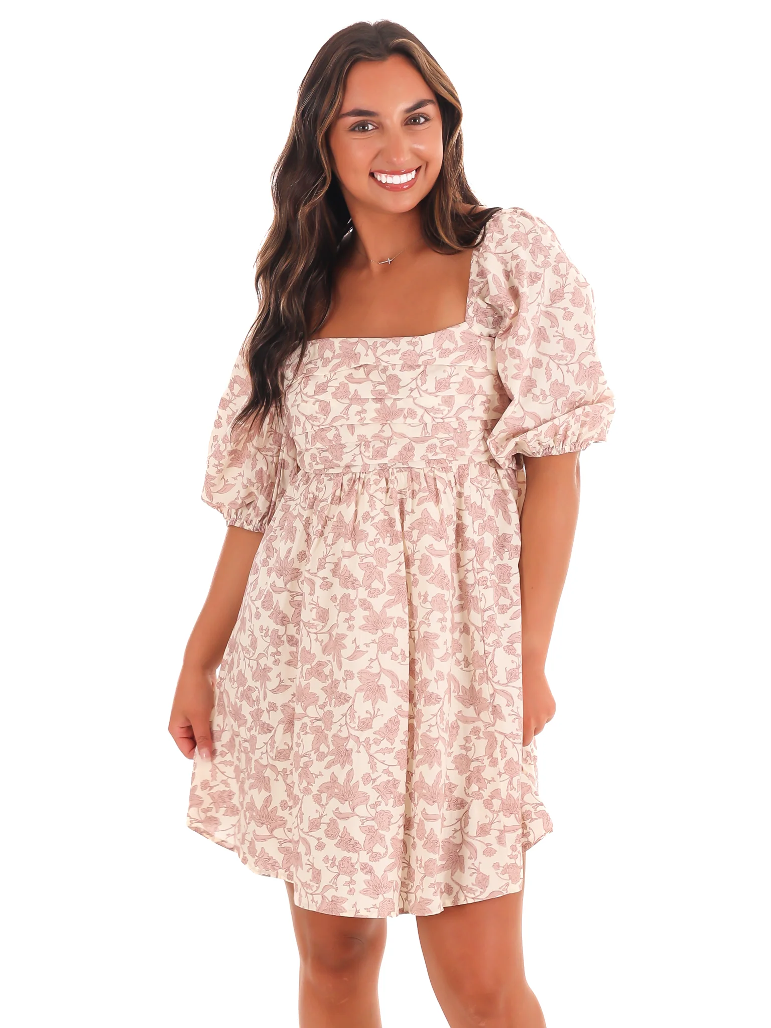 Petal Perfection Floral Mini Dress - Image 5