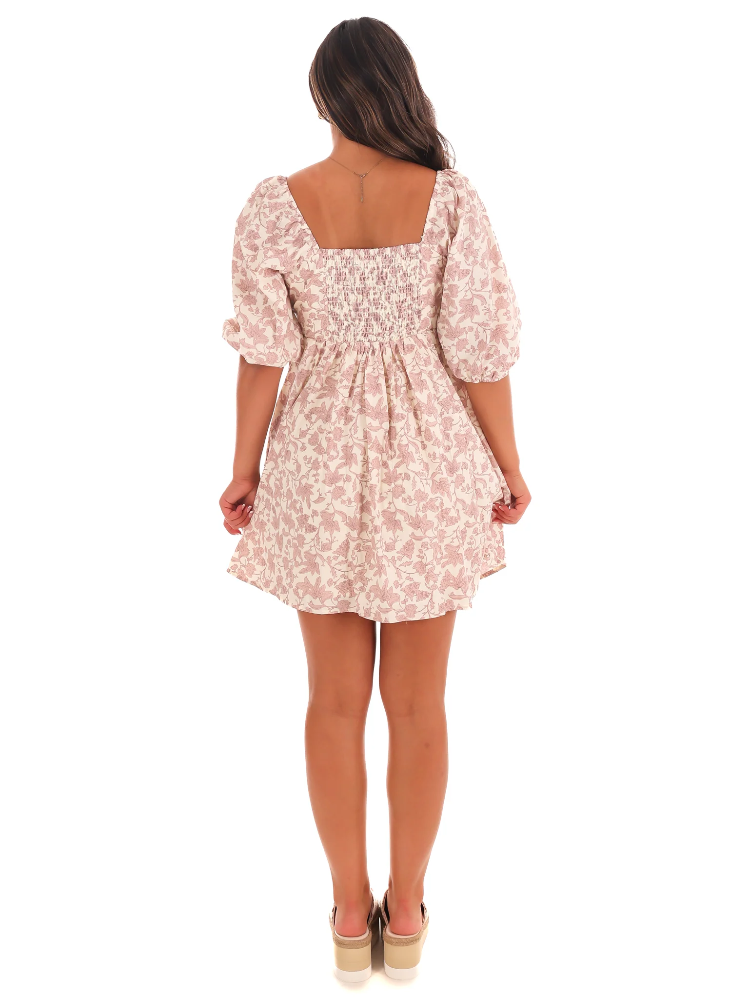 Petal Perfection Floral Mini Dress - Image 8