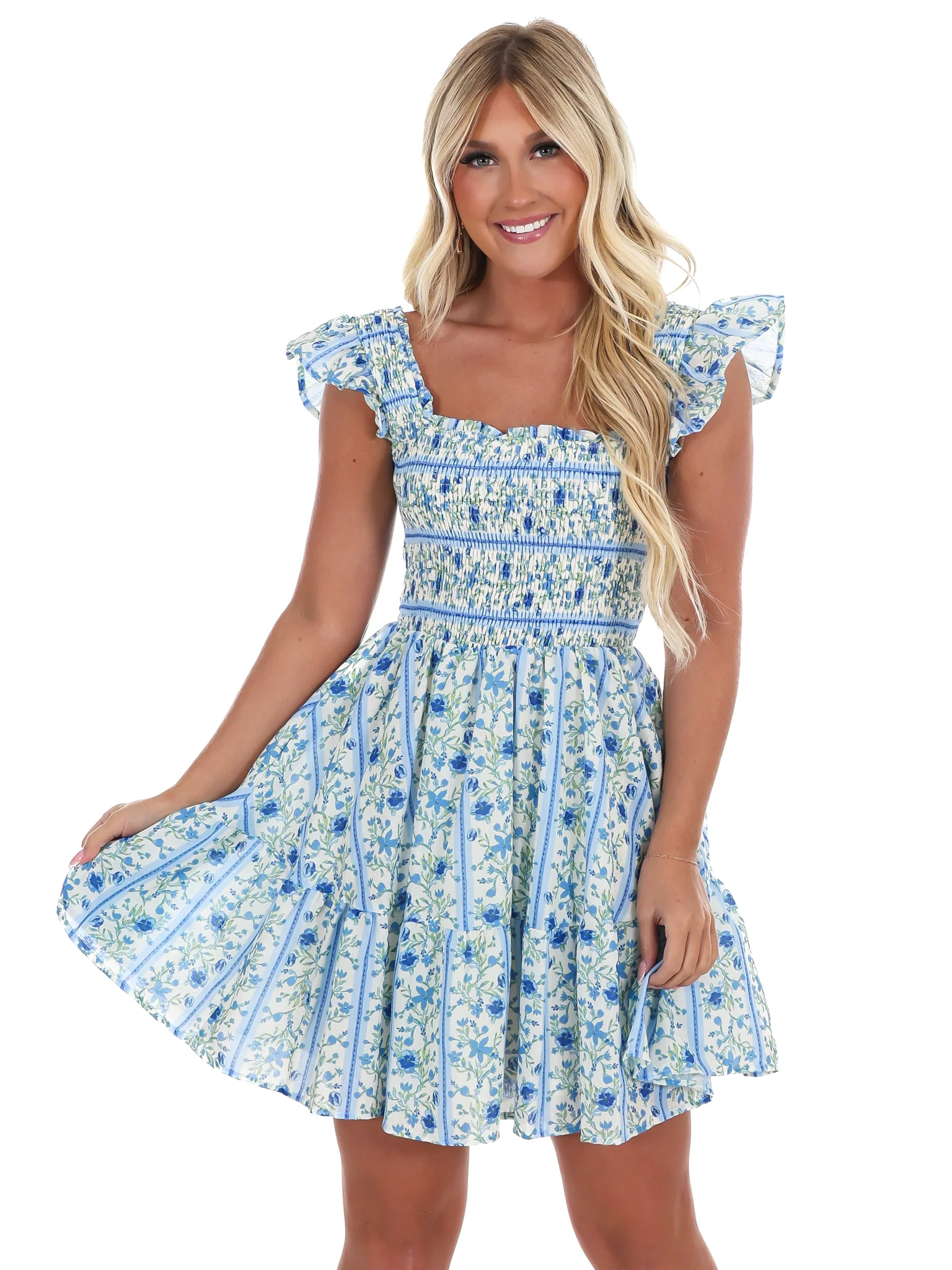 Petal Play Floral Mini Dress - Image 5