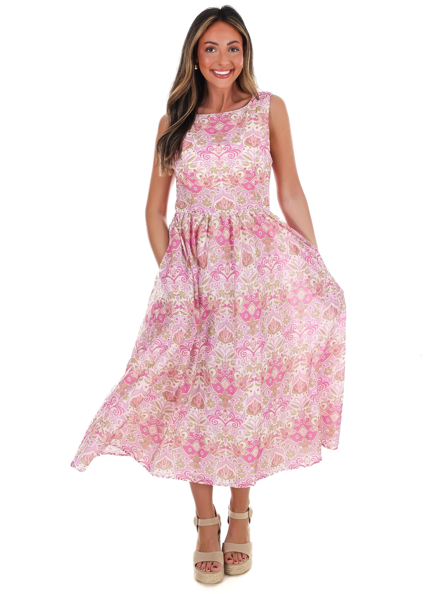 Petals Please Floral Midi Dress - Image 3