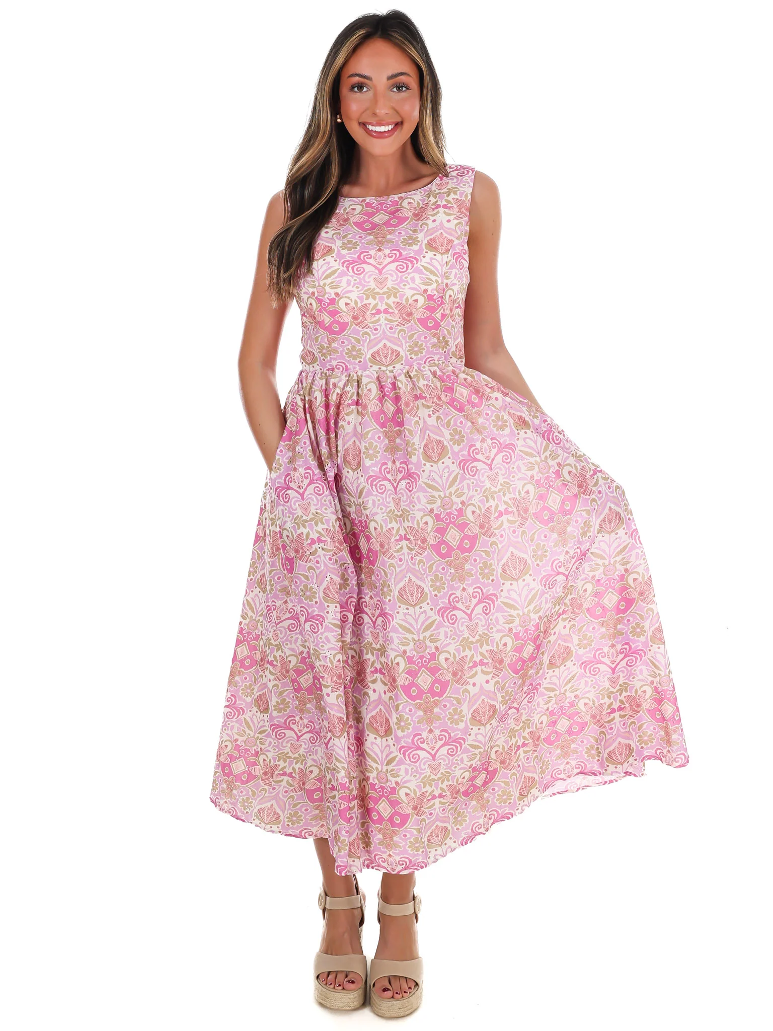 Petals Please Floral Midi Dress - Image 4