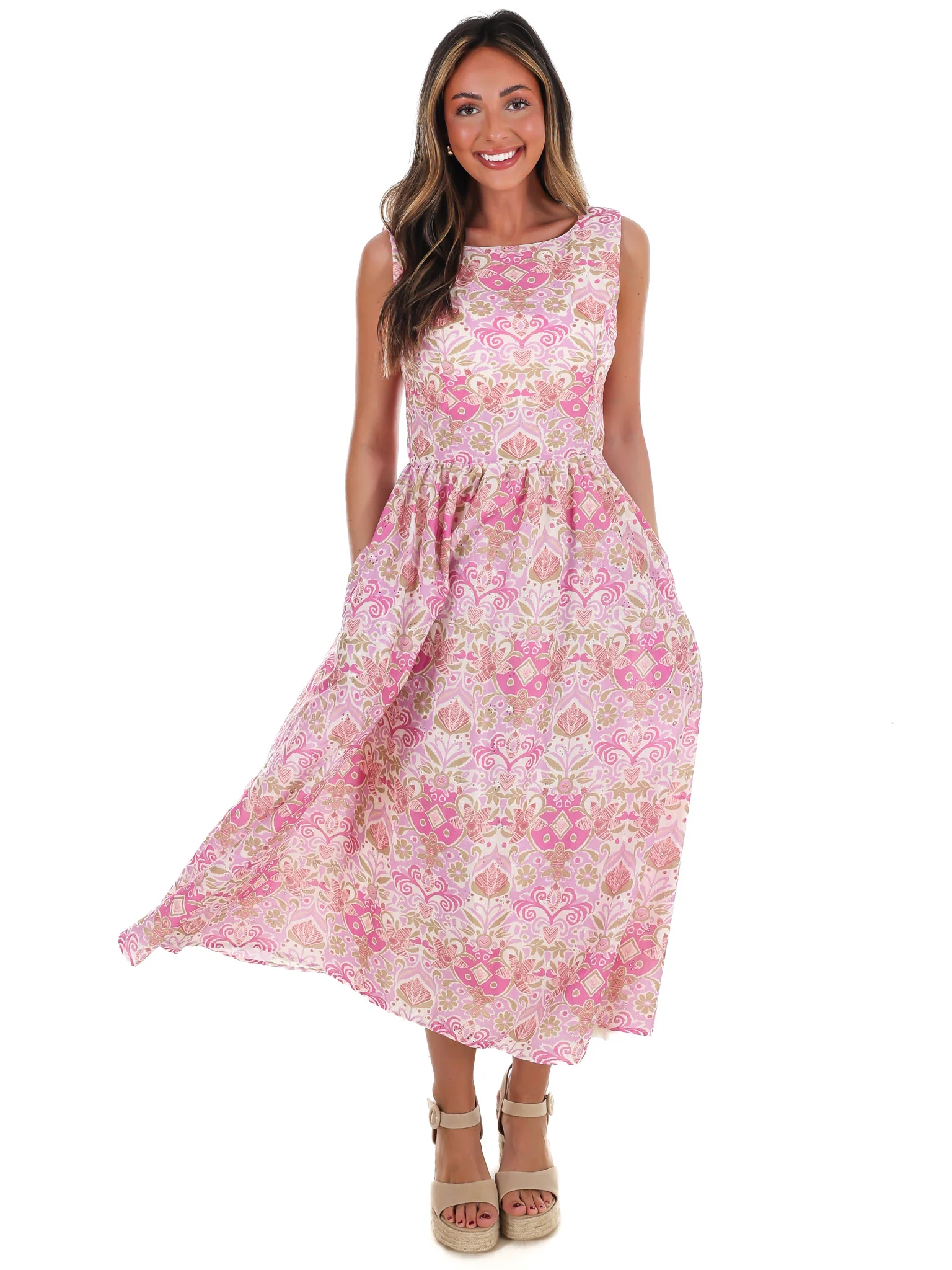 Petals Please Floral Midi Dress - Image 7