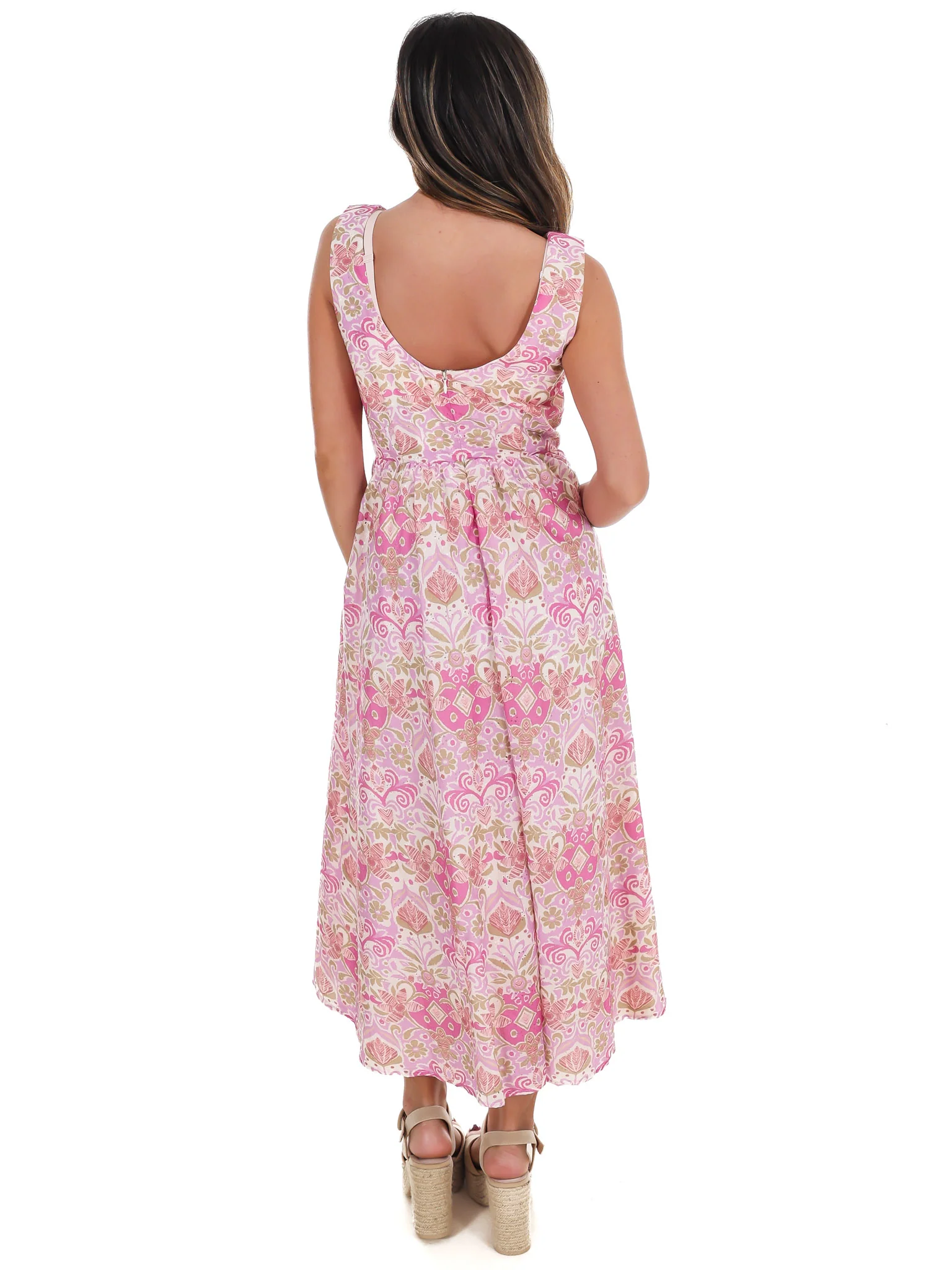 Petals Please Floral Midi Dress - Image 8