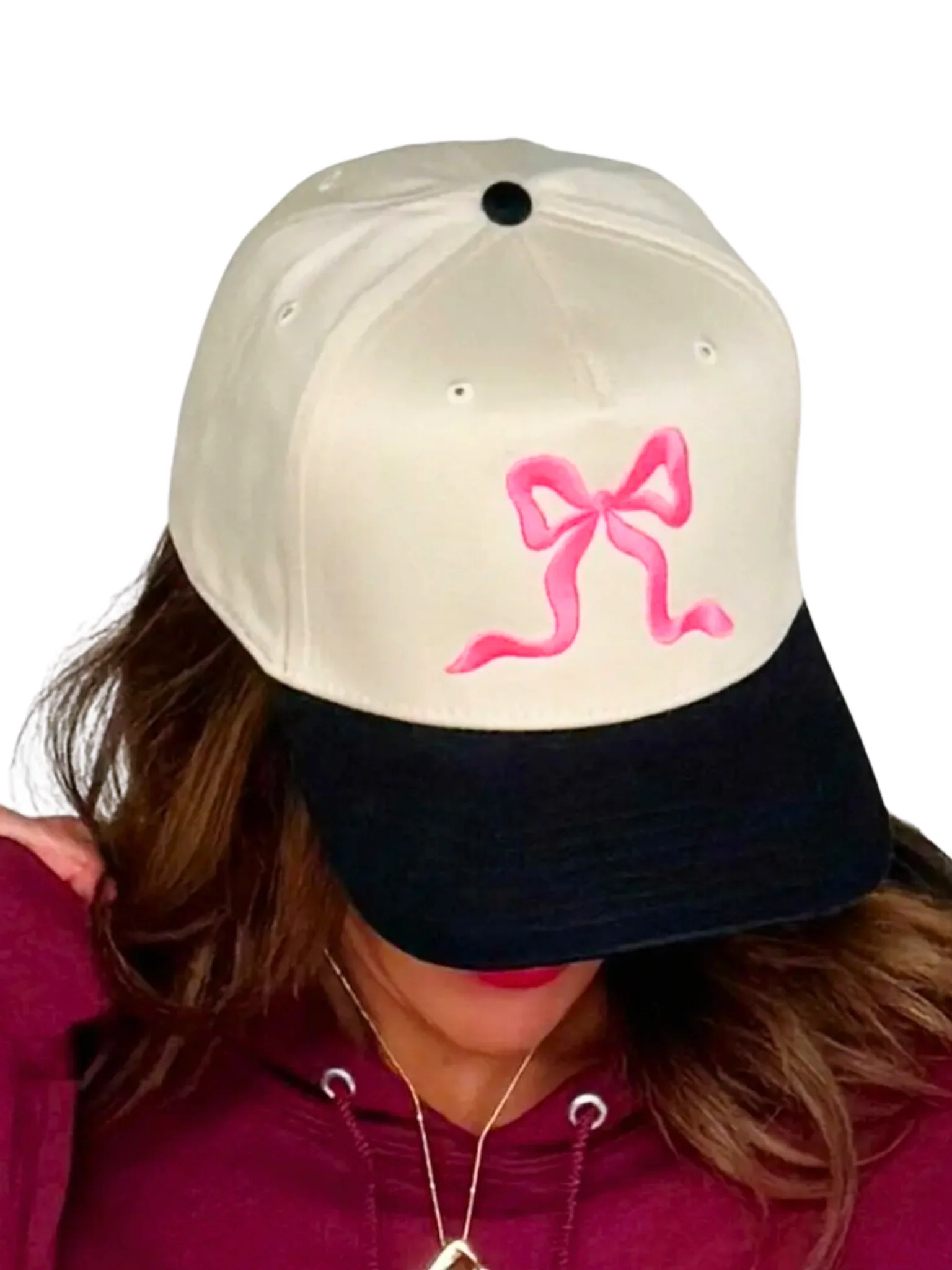 Pink Bow Trucker Hat