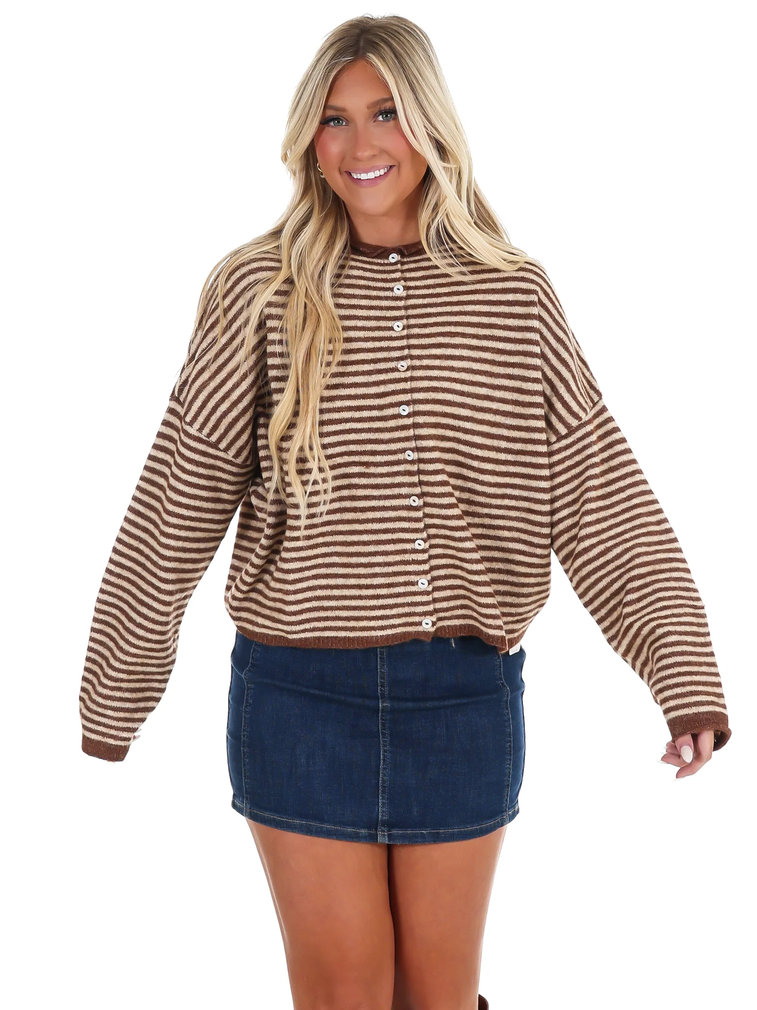 Piper Mini Stripe Cardigan - Image 12